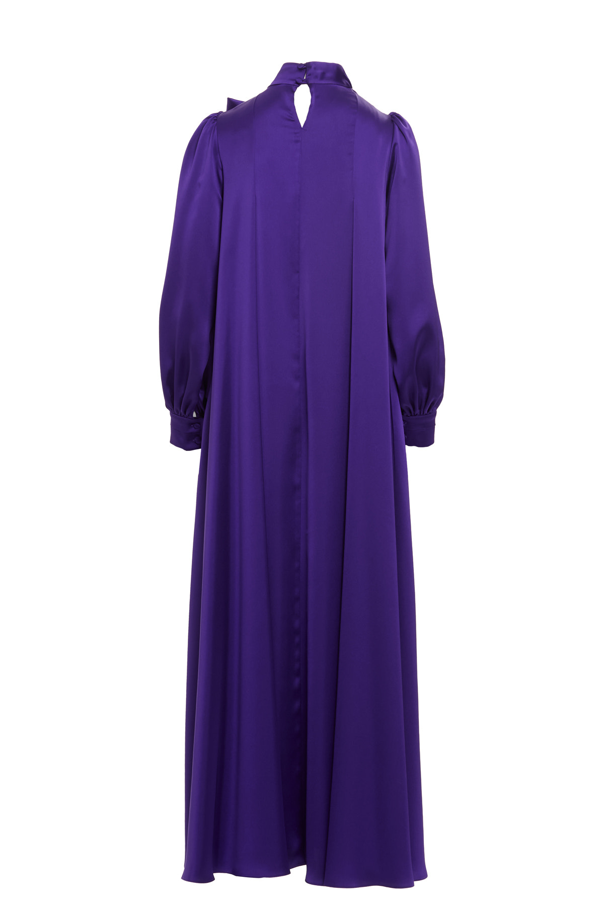 İşlemeli Fiyonk Detaylı Uzun Elbise