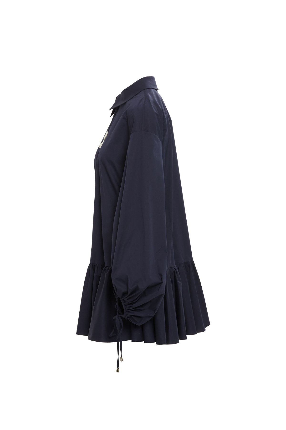 İşlemeli Gömlek Mini Elbise