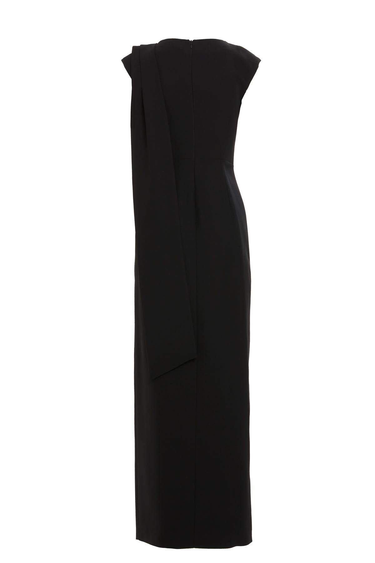 Yan Yırtmaçlı İşlemeli Uzun Elbise