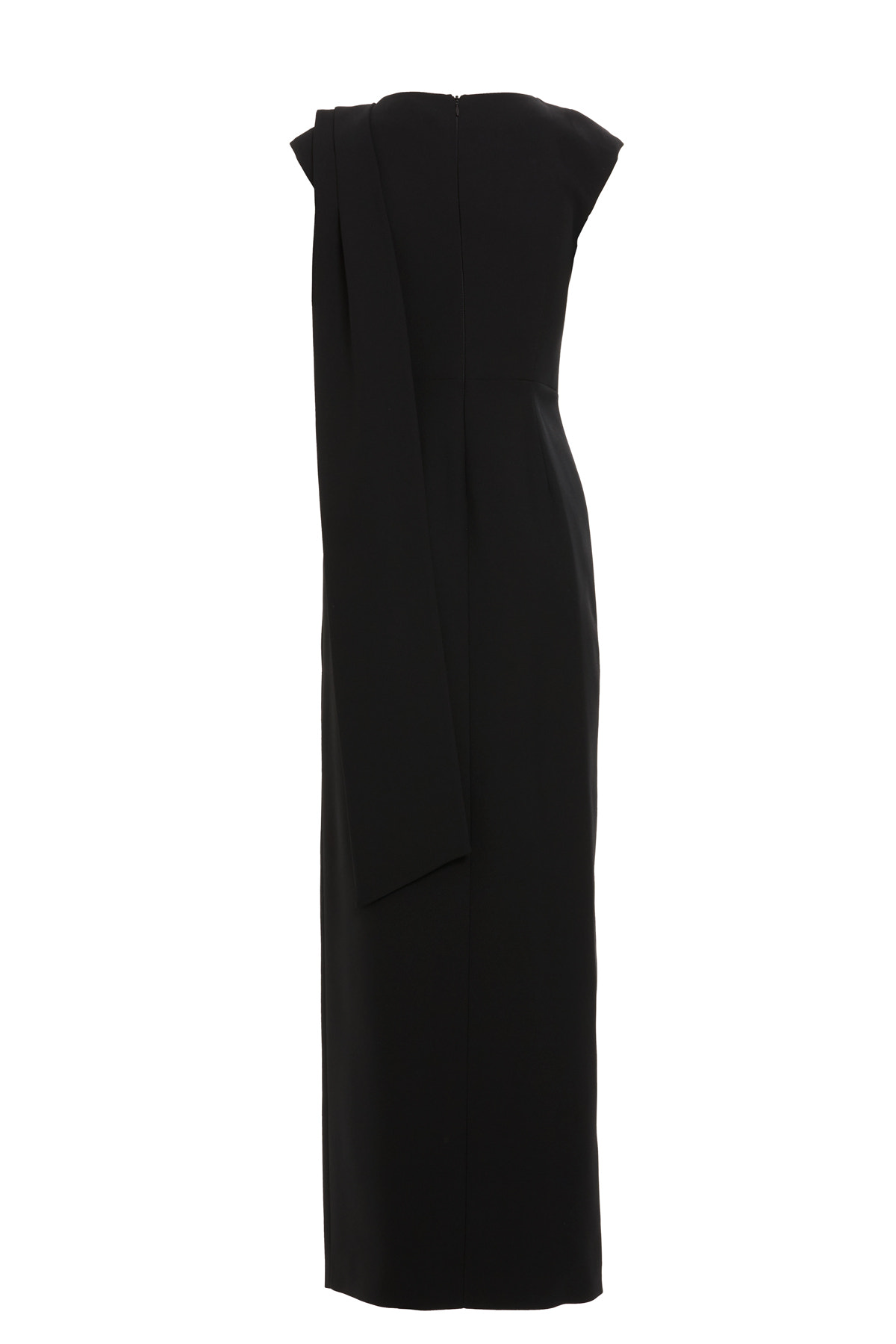 Yan Yırtmaçlı İşlemeli Uzun Elbise