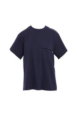 Aksesuar Detaylı Lacivert T-shirt