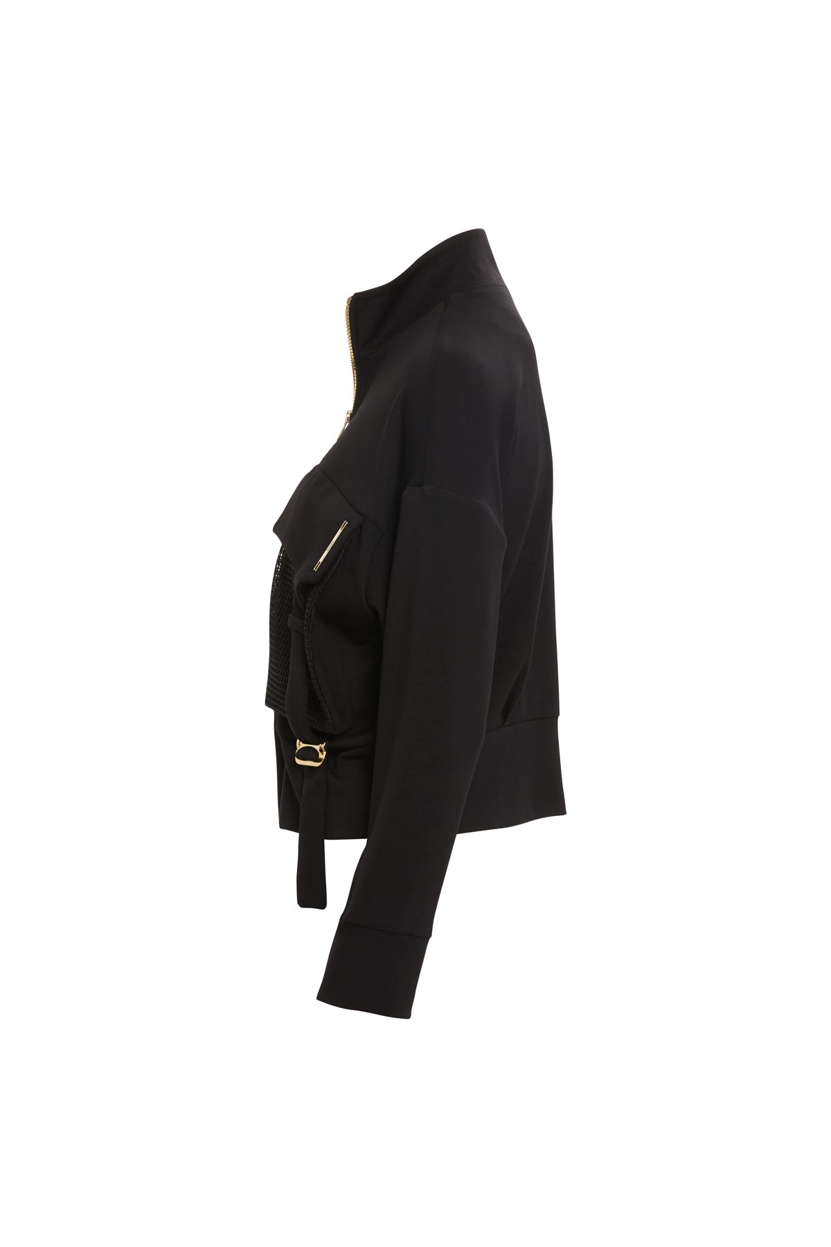 File Detaylı Kısa Eşofman Üstü