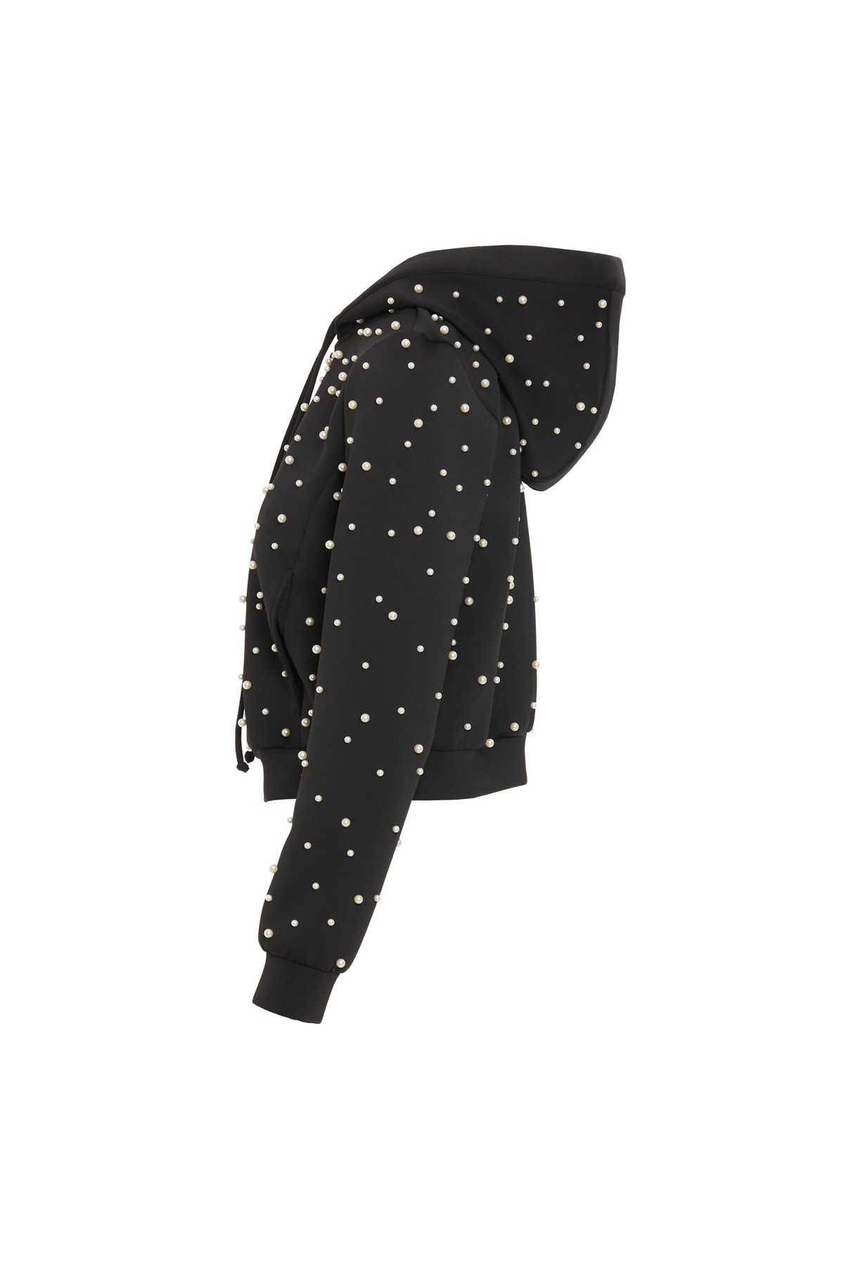 Kapüşonlu Kısa Sweatshirt