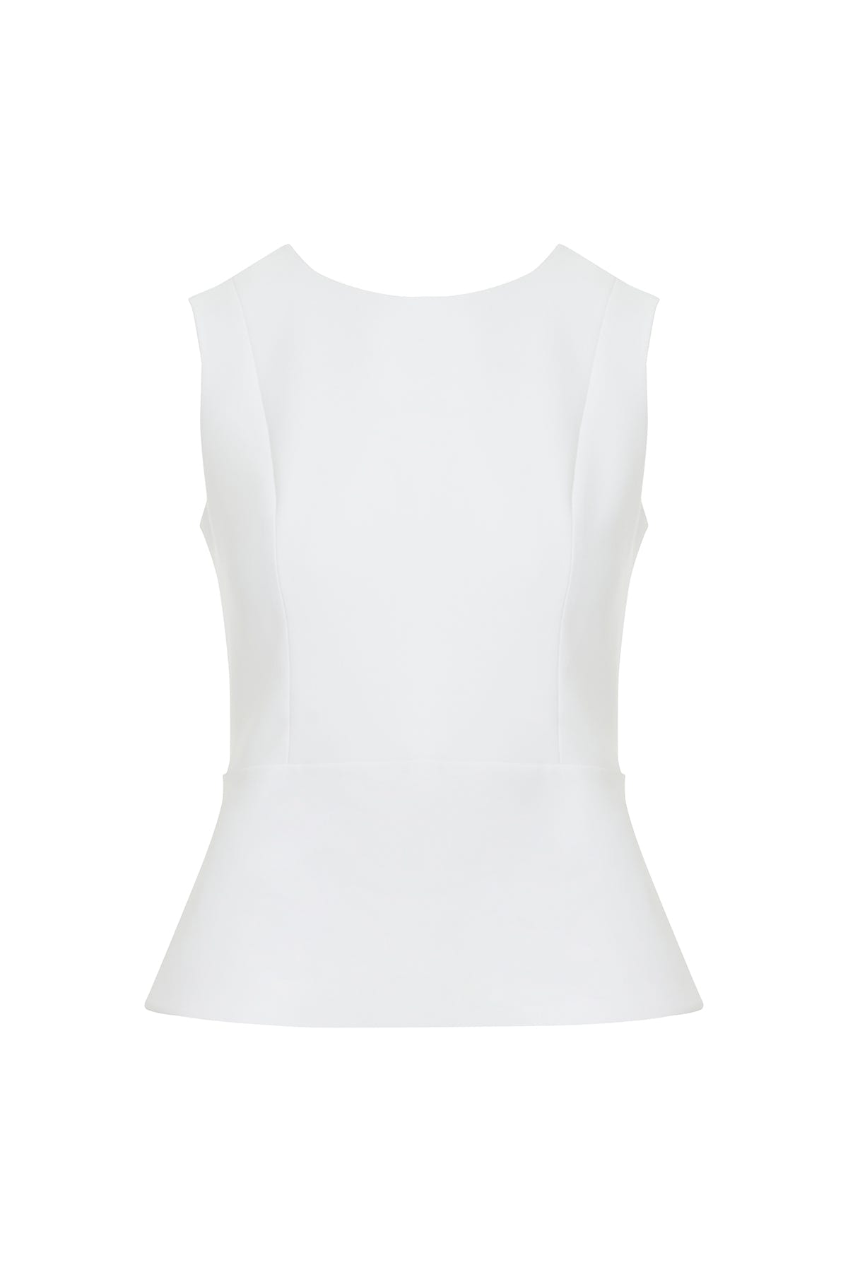 Tokalı Pencereli Kolsuz Bluz