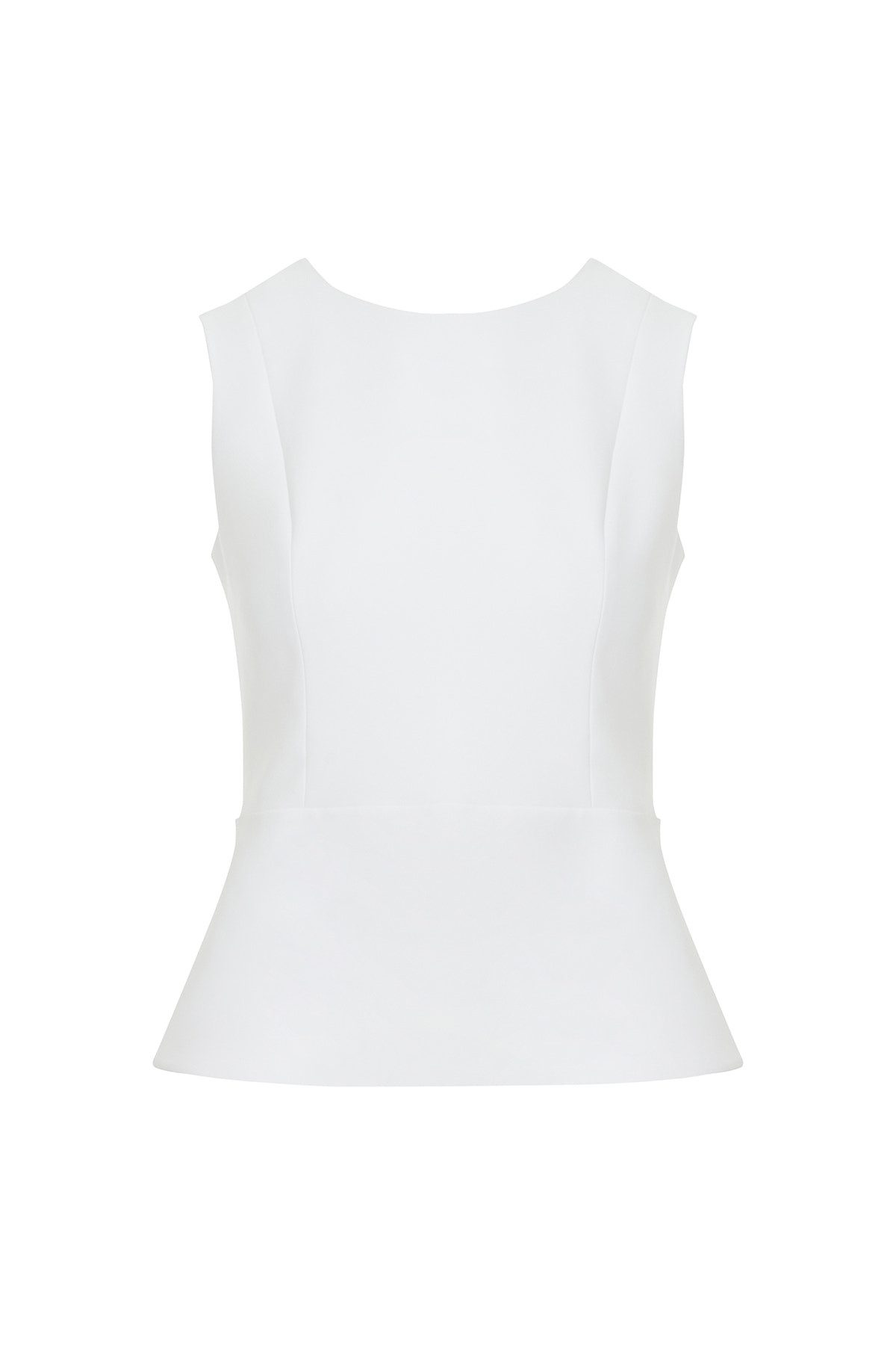 Tokalı Pencereli Kolsuz Bluz