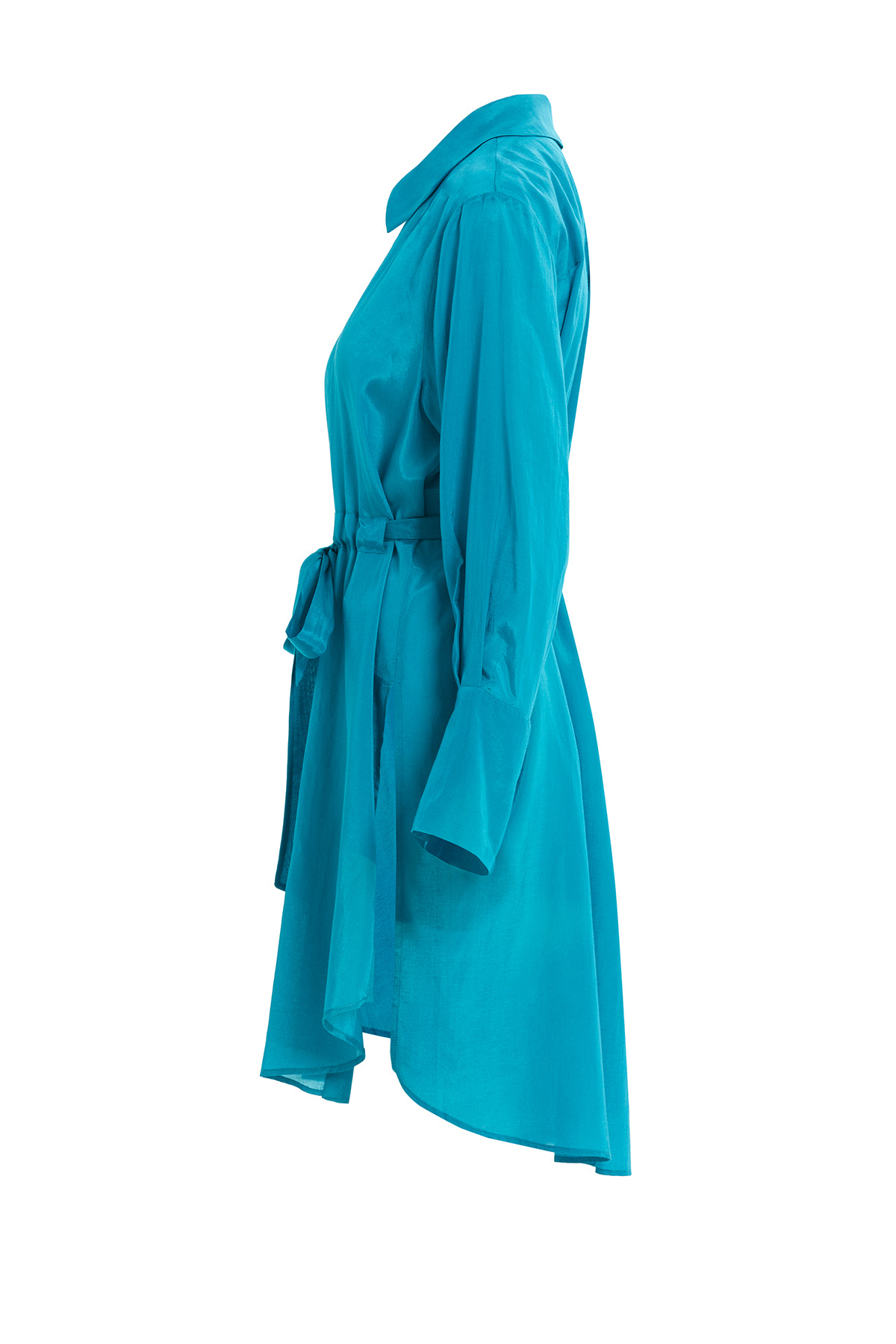 Seyyar Kuşaklı Arkası Uzun Gömlek