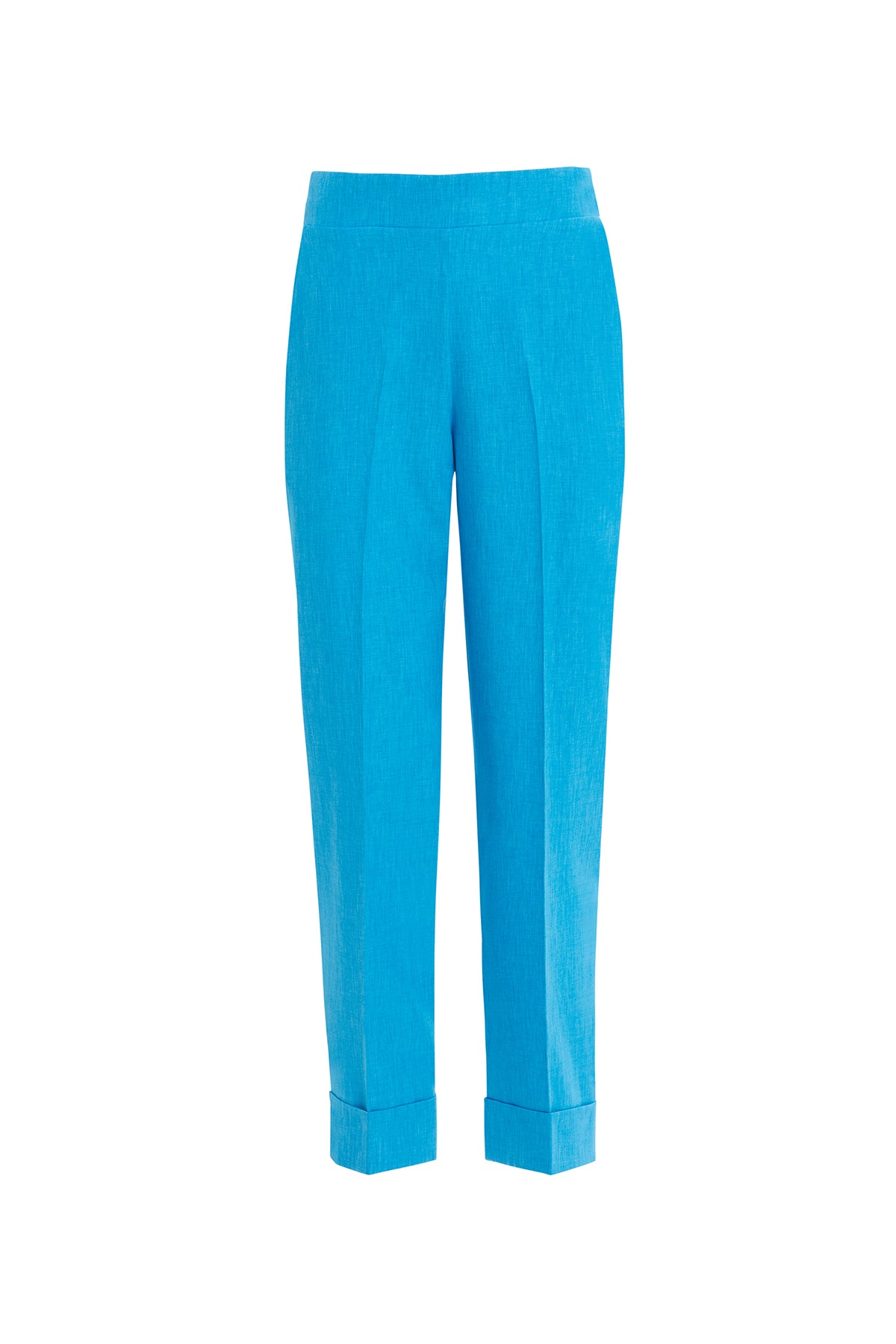 Beli Lastik Detaylı Double Paça Açık Pantolon