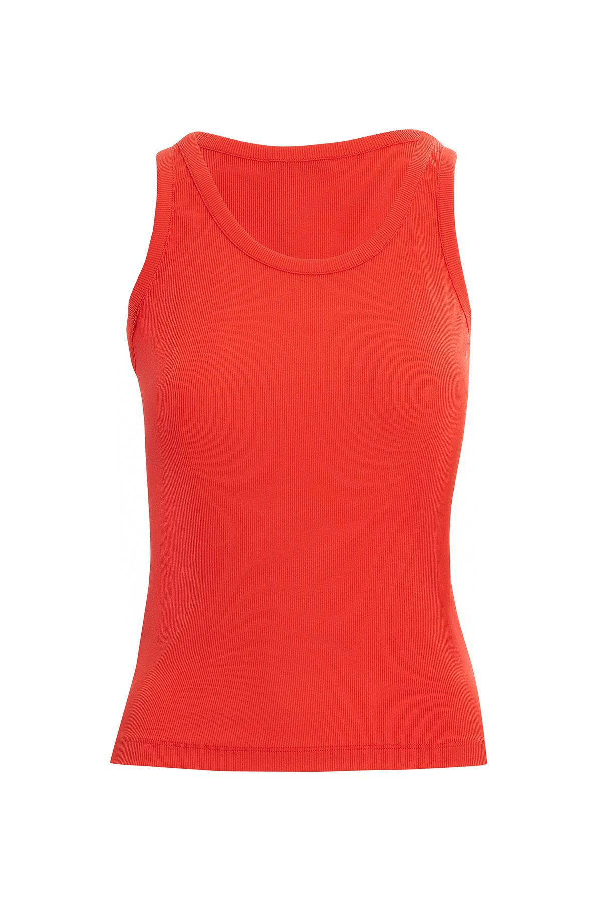 Sıfır Kollu Basıc Pudra Bluz