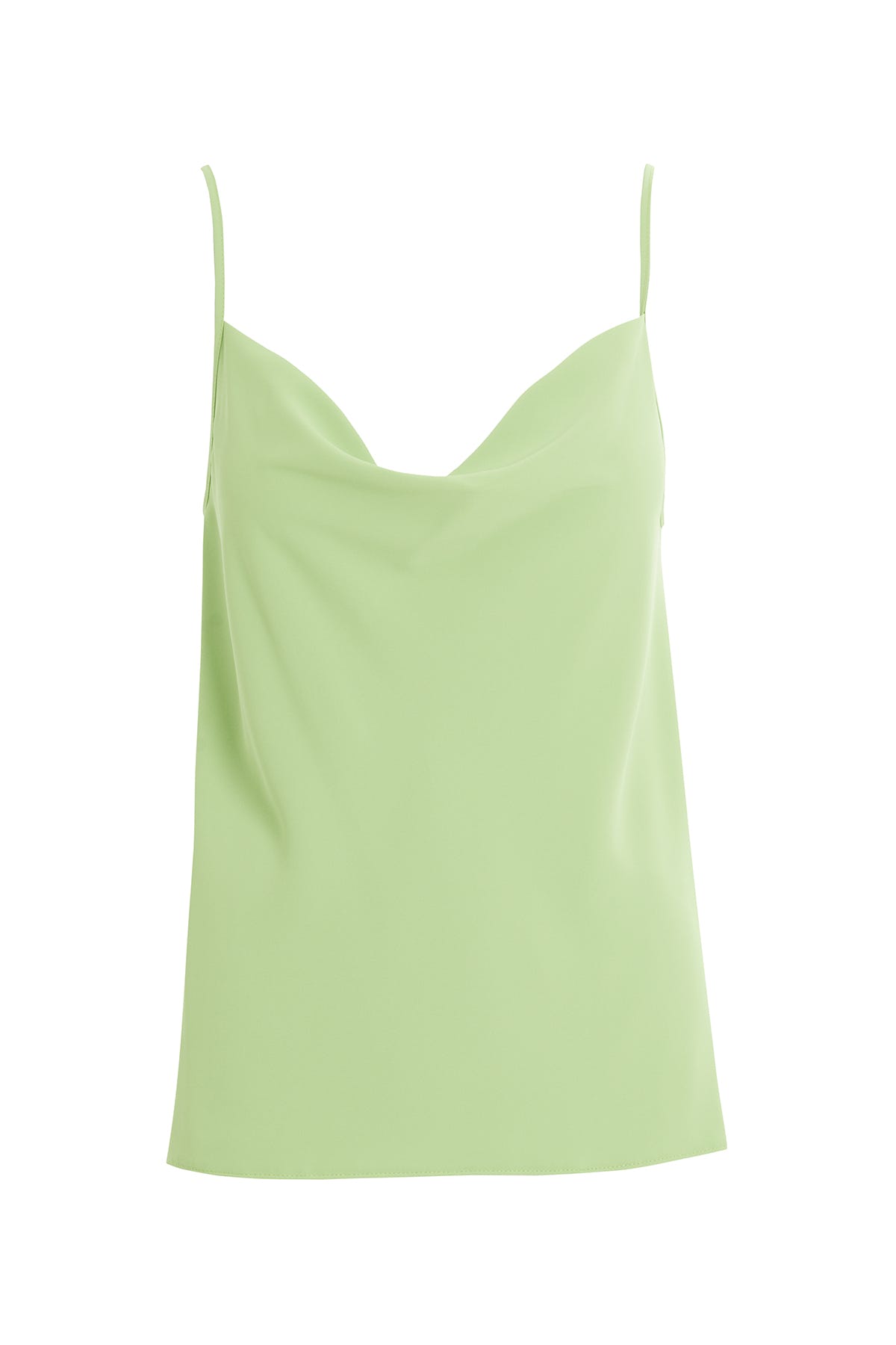 Degaje Yakalı Askılı Koyu Bluz