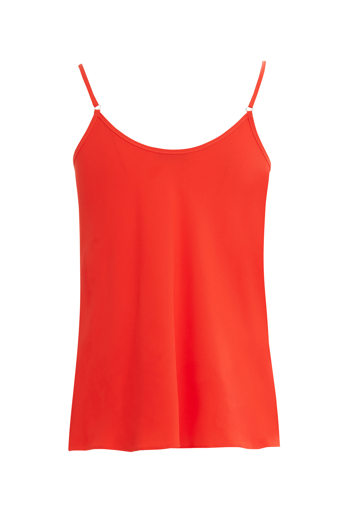 Degaje Yakalı Askılı Koyu Bluz