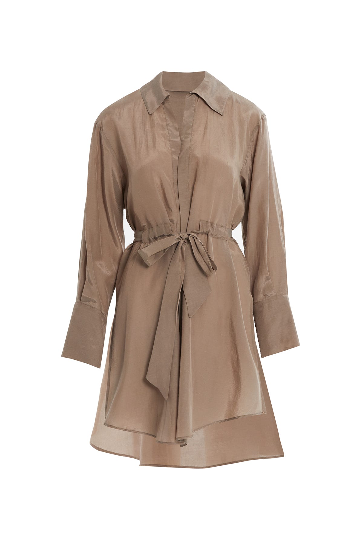 Seyyar Kuşaklı Arkası Uzun Gömlek