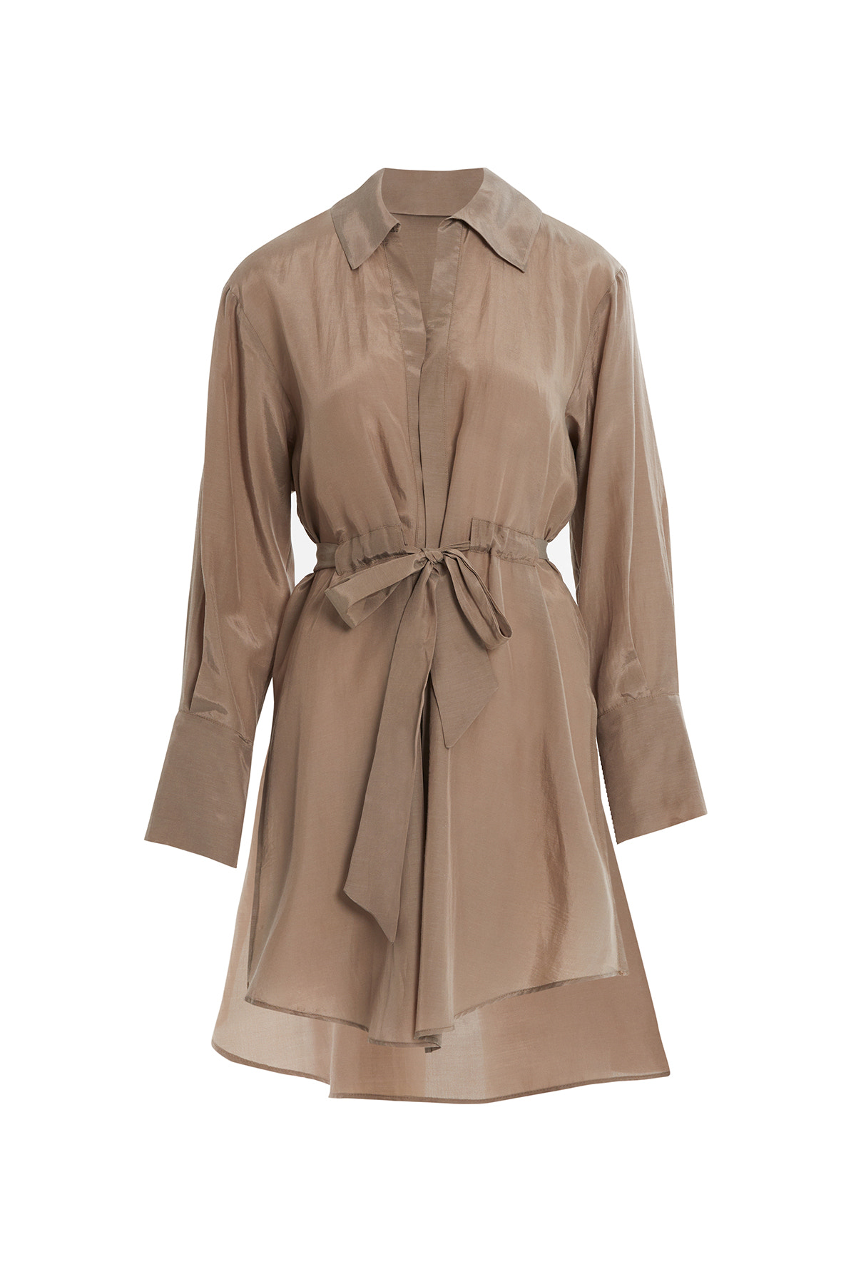 Seyyar Kuşaklı Arkası Uzun Gömlek