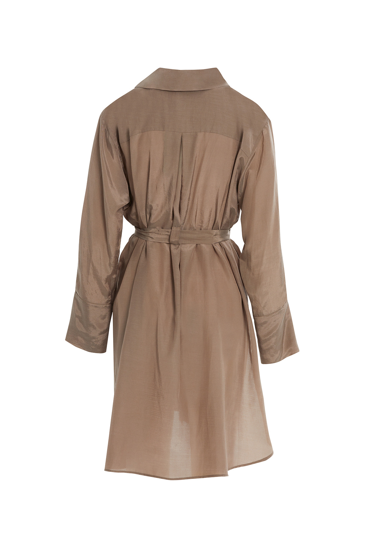 Seyyar Kuşaklı Arkası Uzun Gömlek