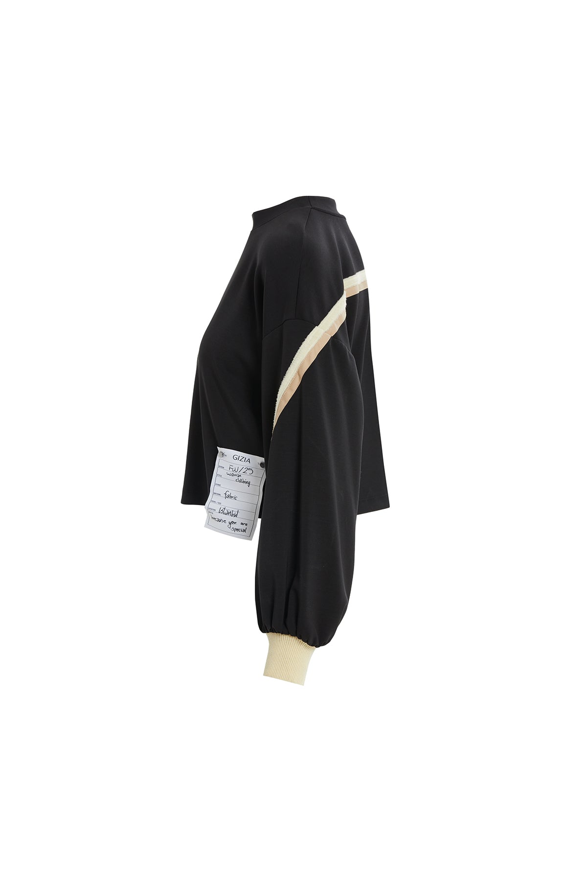 Şerit Detaylı Rahat Kesim Sweatshırt