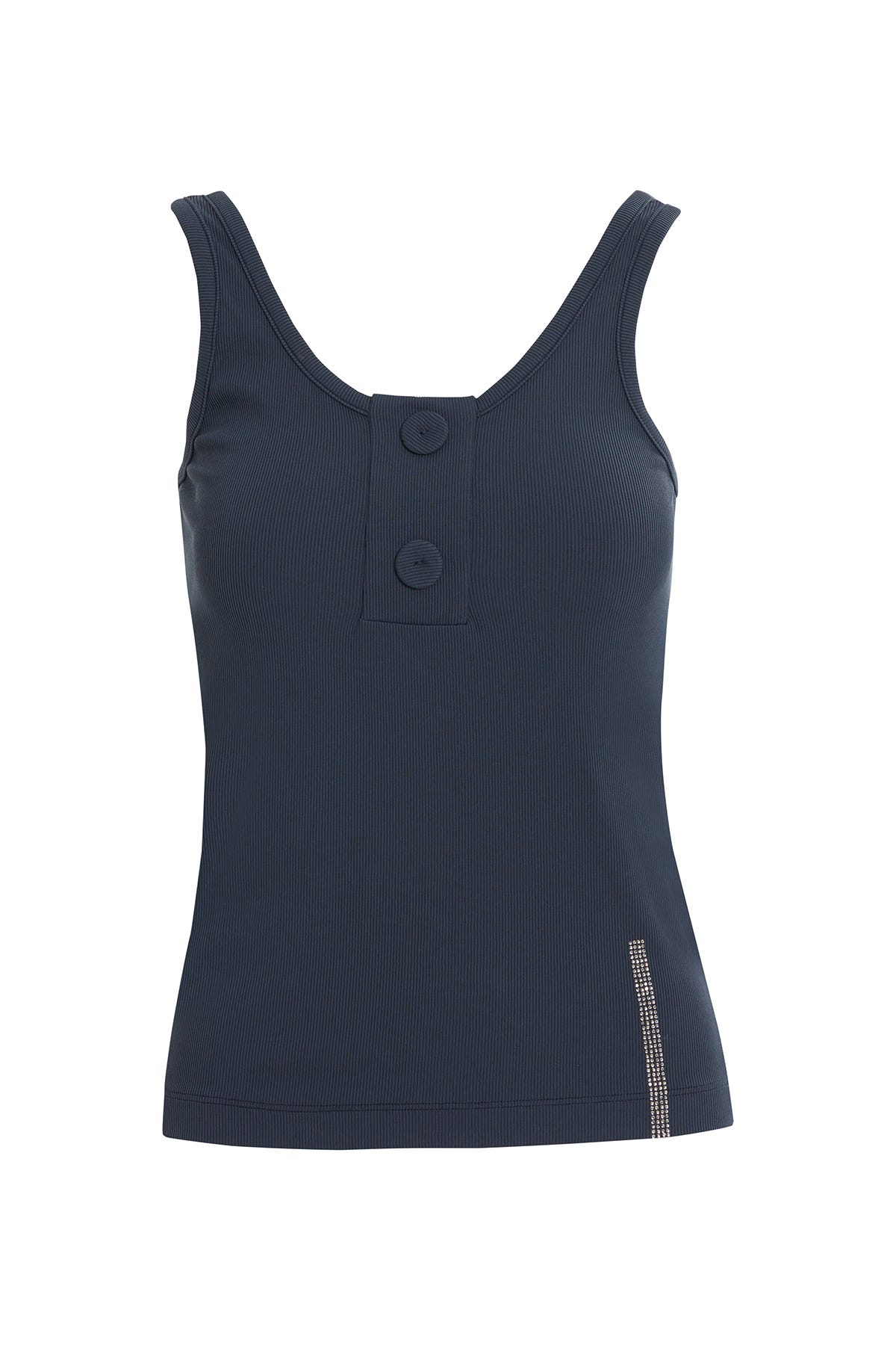 Düğme Detaylı Askılı Bluz