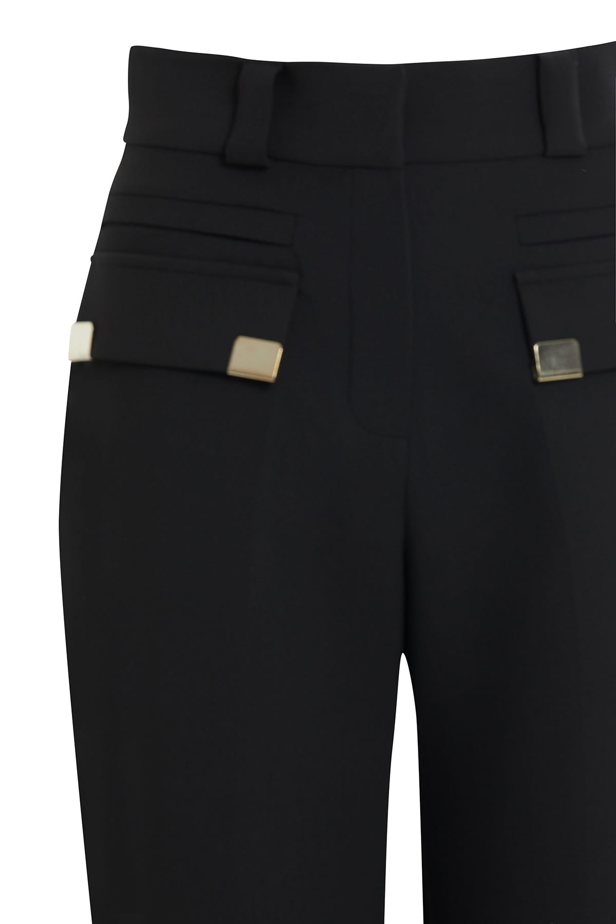 Aksesuar Detaylı Geniş Paça Pantolon