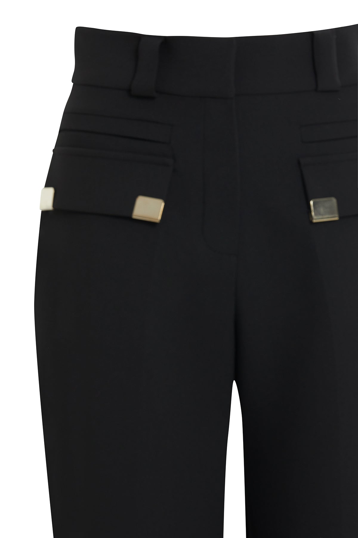 Aksesuar Detaylı Geniş Paça Pantolon