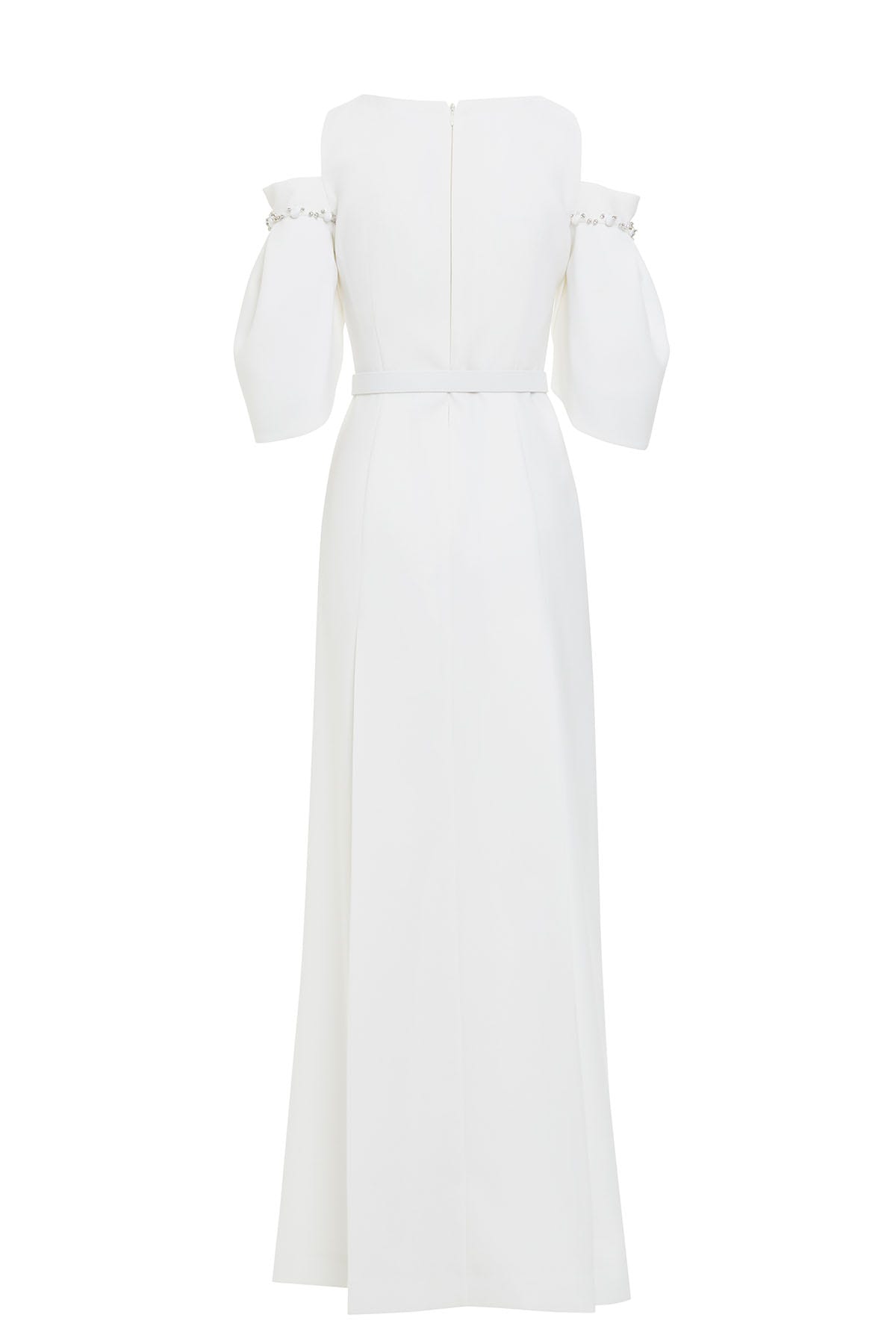 Omuz Dekolteli Uzun Elbise