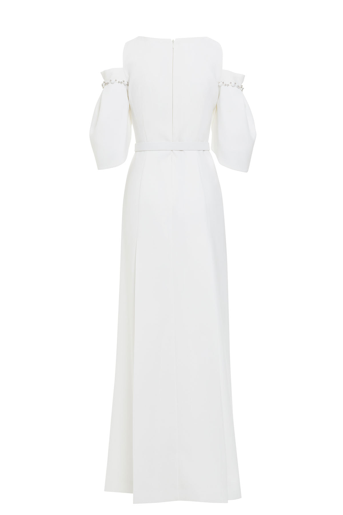 Omuz Dekolteli Uzun Elbise