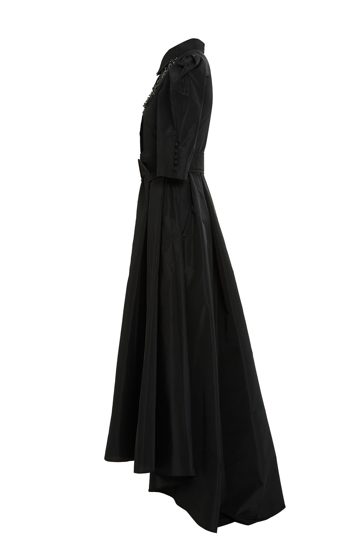 Truvakar Omuz Büzgülü Uzun Elbise