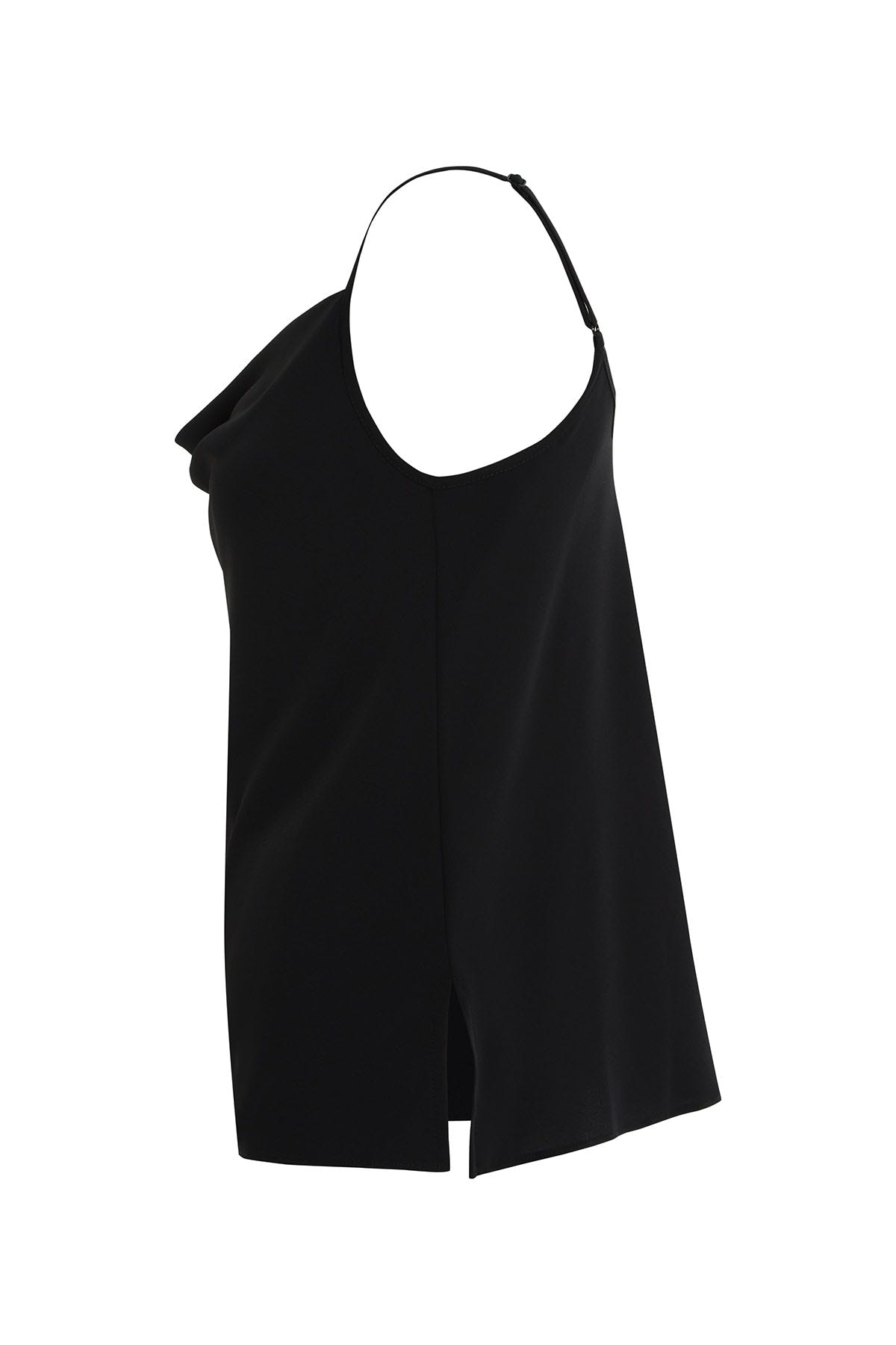 Askılı Degaje Yaka Bluz