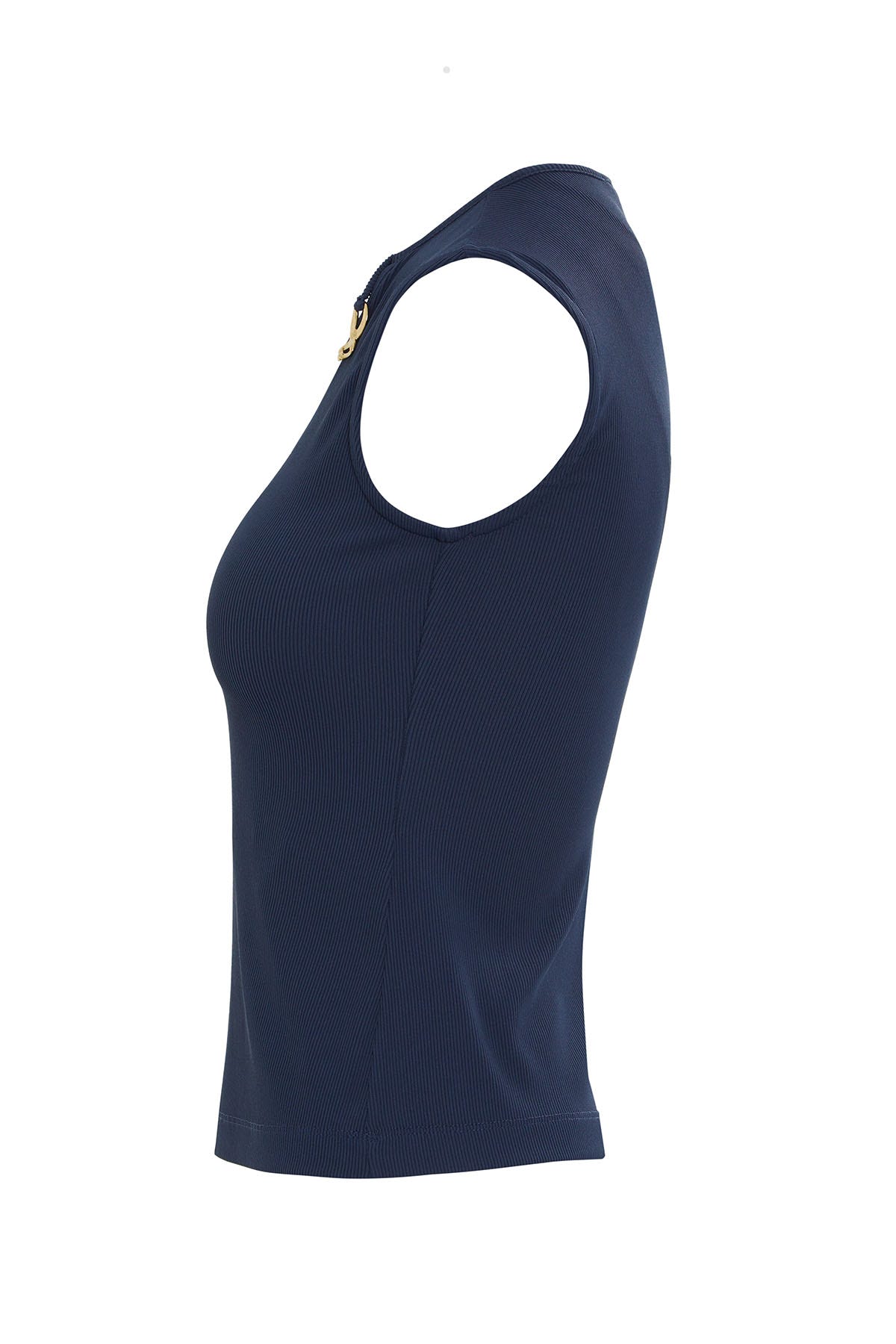 Yaka Aksesuar Detaylı Kolsuz Bluz