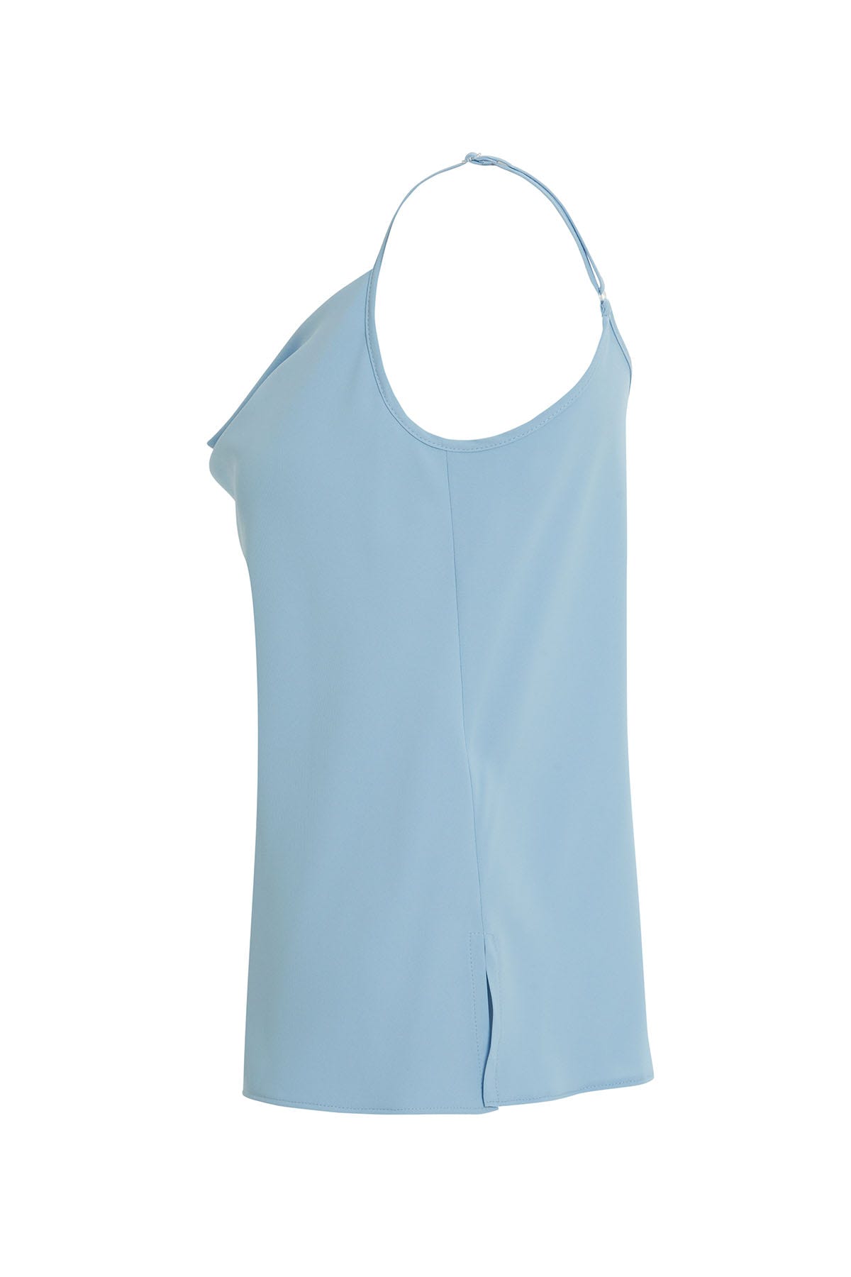 Askılı Degaje Yaka Bluz