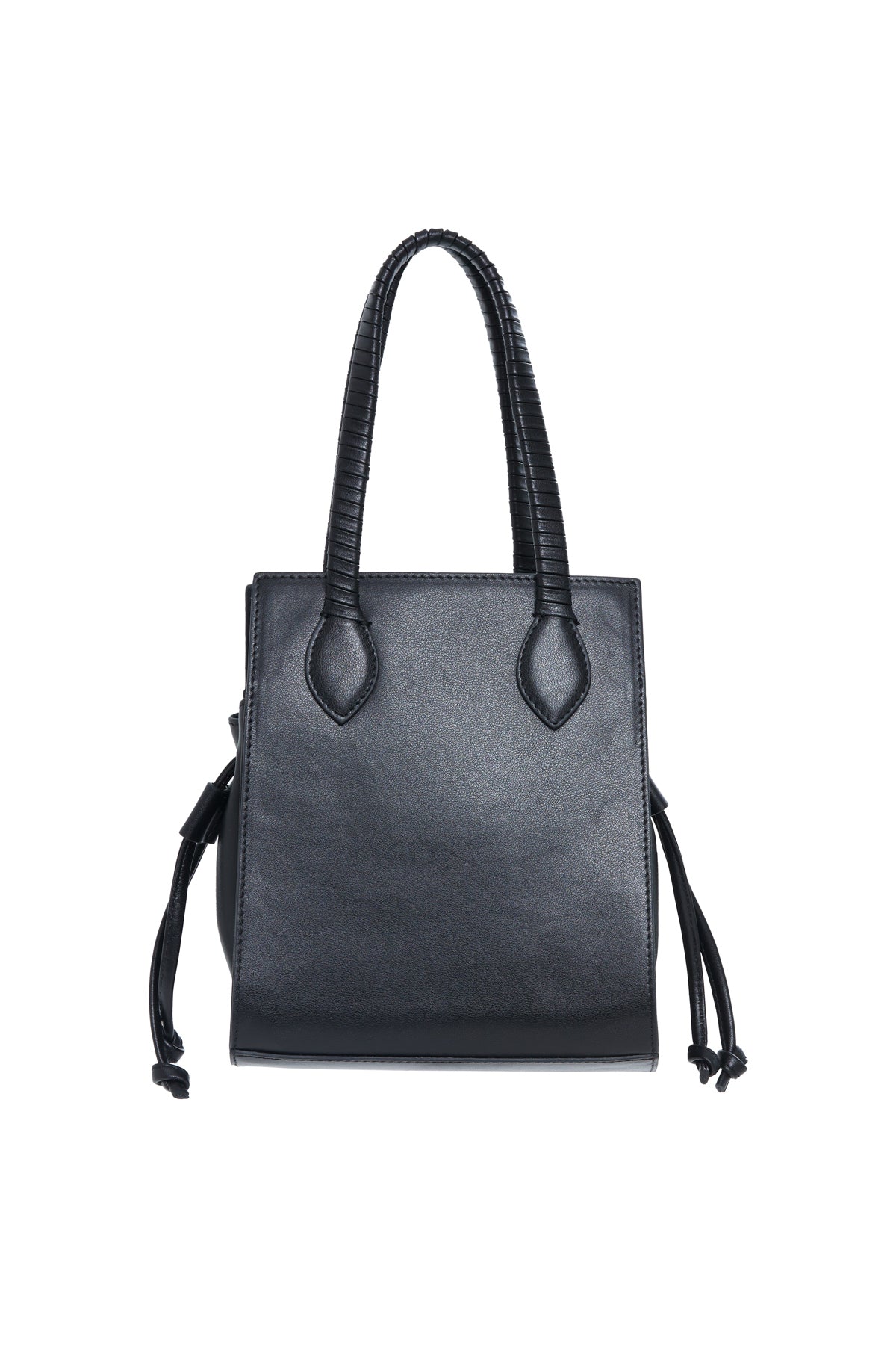 Yanlari Büzülebilir Kutu Form Deri Çanta