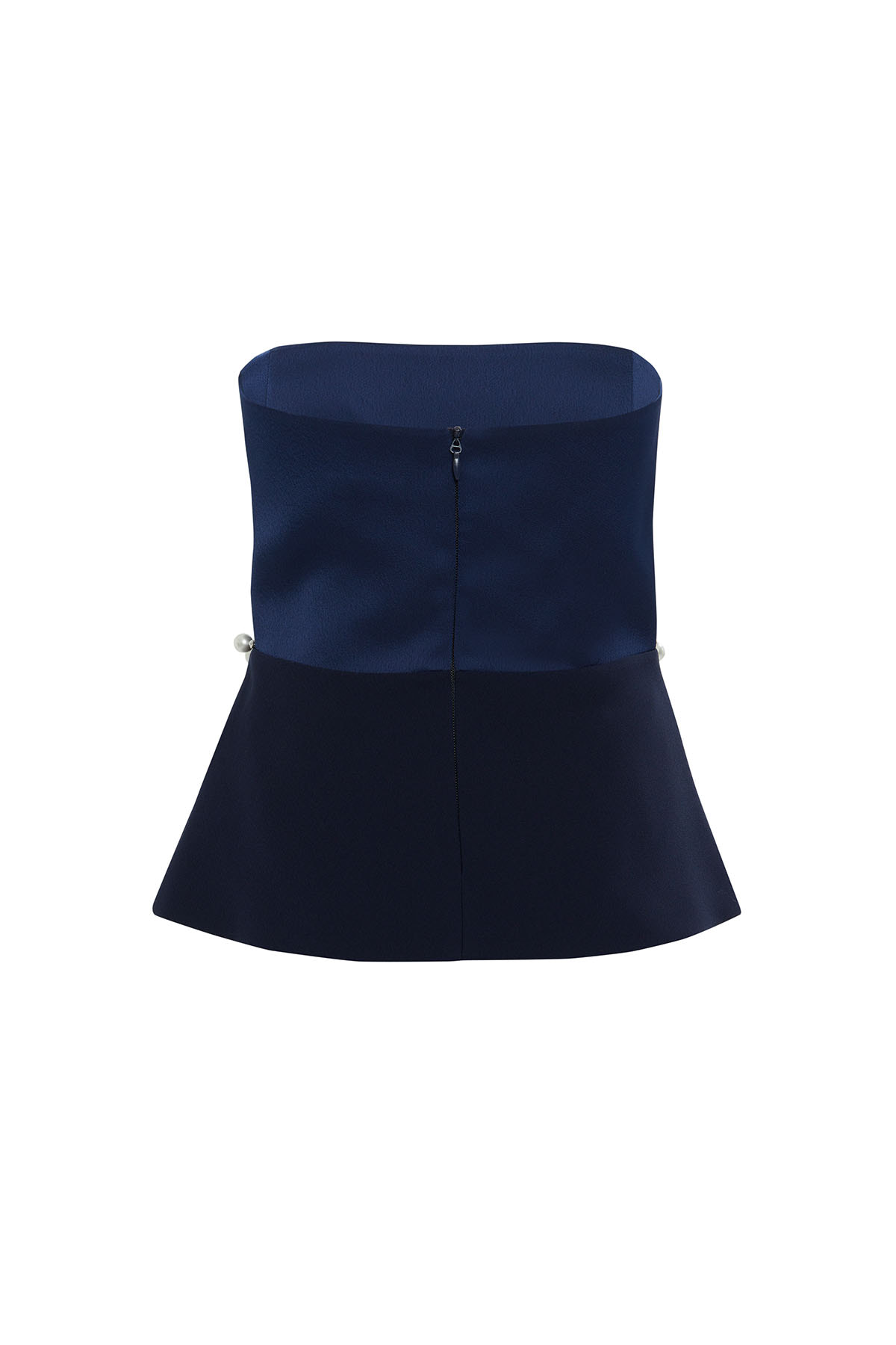 İşlemeli Straplez Bluz