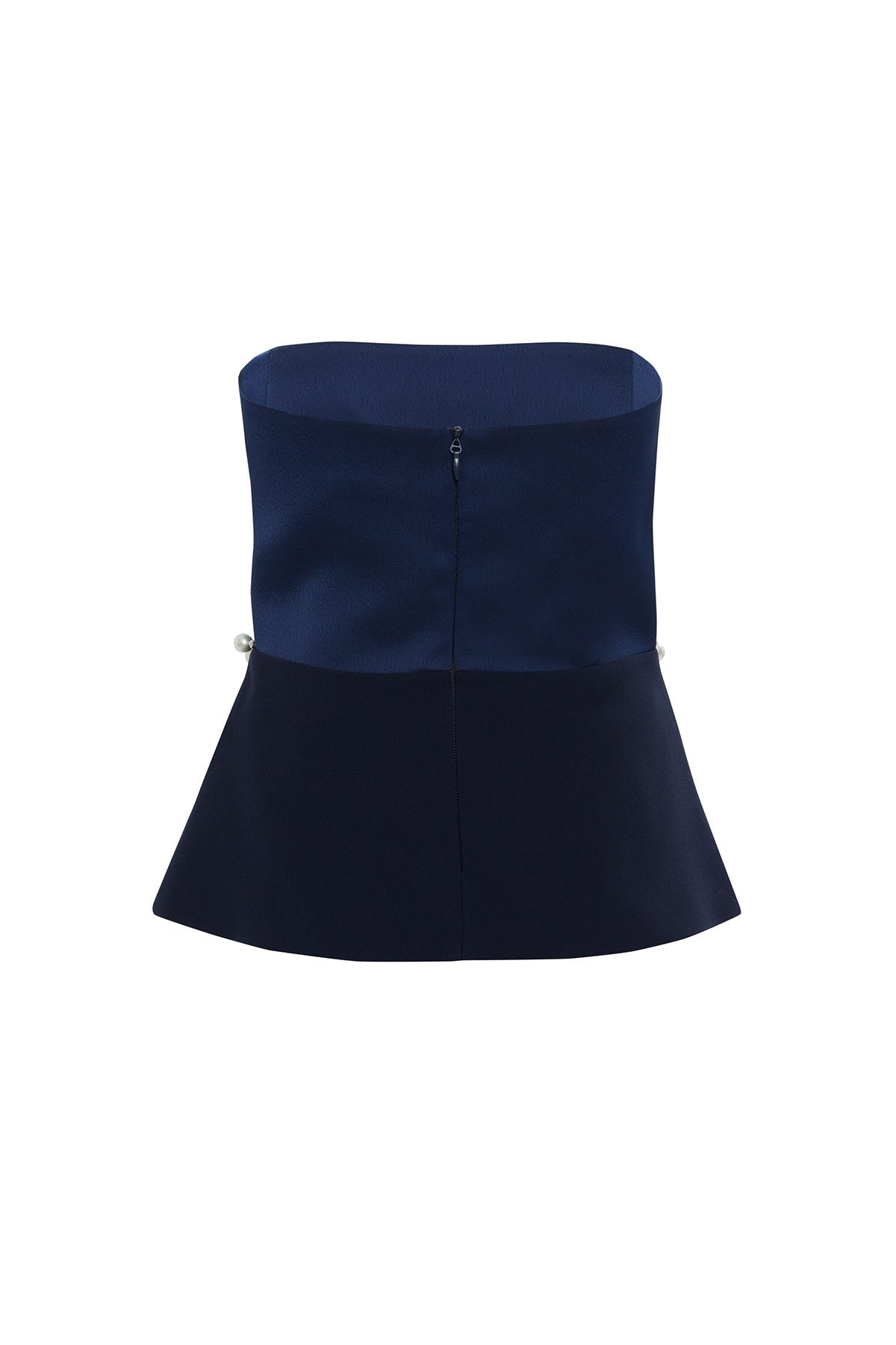 İşlemeli Straplez Bluz