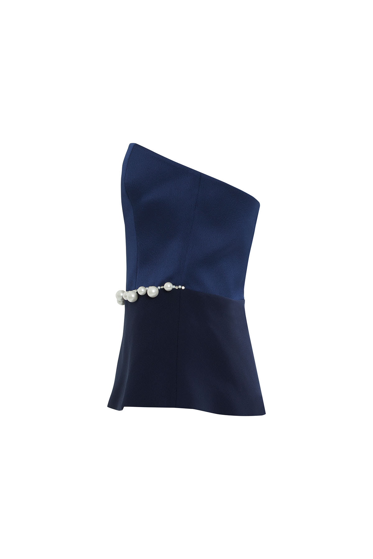 İşlemeli Straplez Bluz