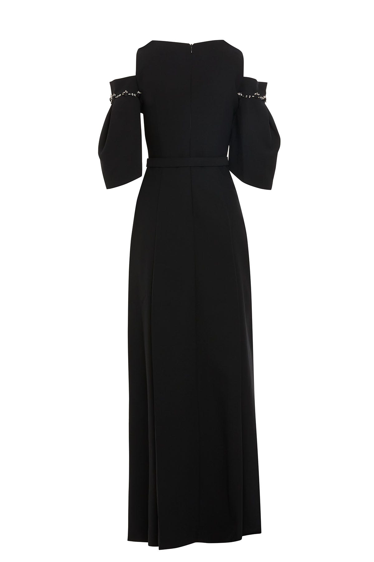 Omuz Dekolteli Uzun Elbise