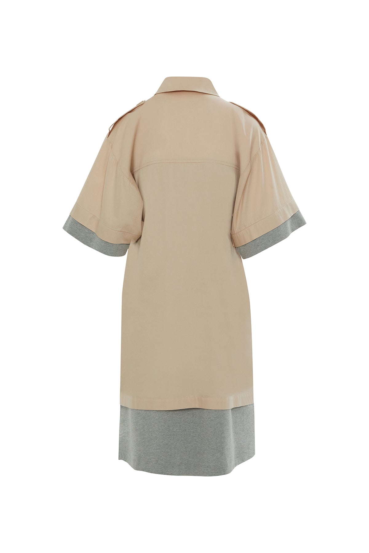 Nakış Detaylı Poplin Karışık Gömlek Elbise