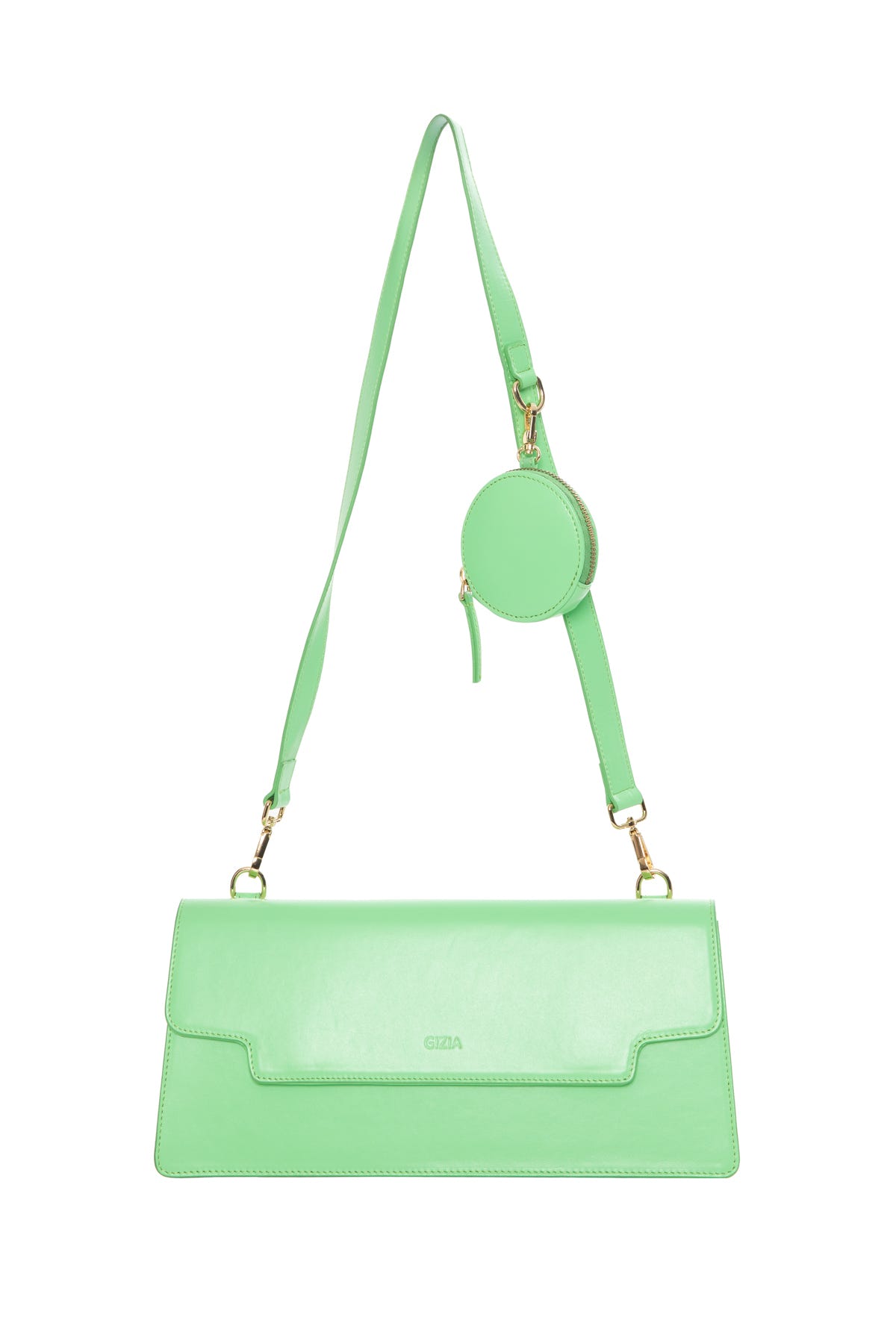 İçi Küçük Çanta Detaylı Dikdörtgen Form Deri Çanta