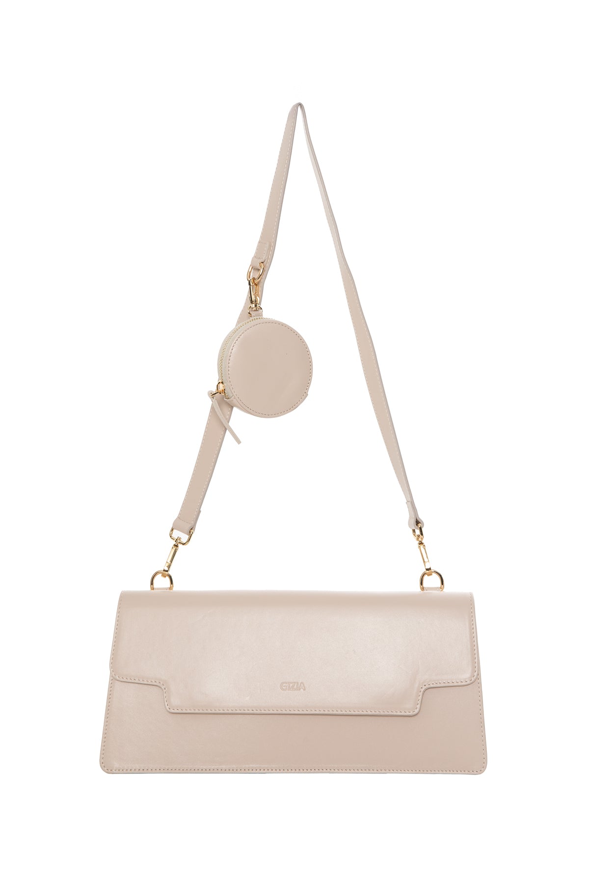 İçi Küçük Çanta Detaylı Dikdörtgen Form Deri Çanta