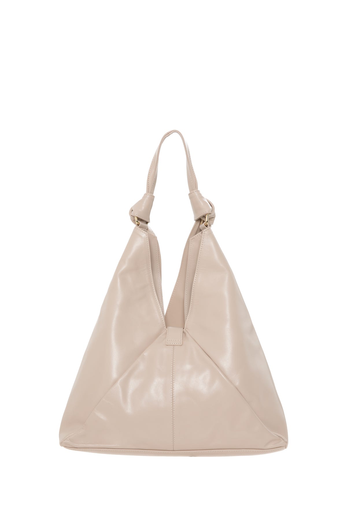 Bağlama Detaylı Deri Omuz Çantası