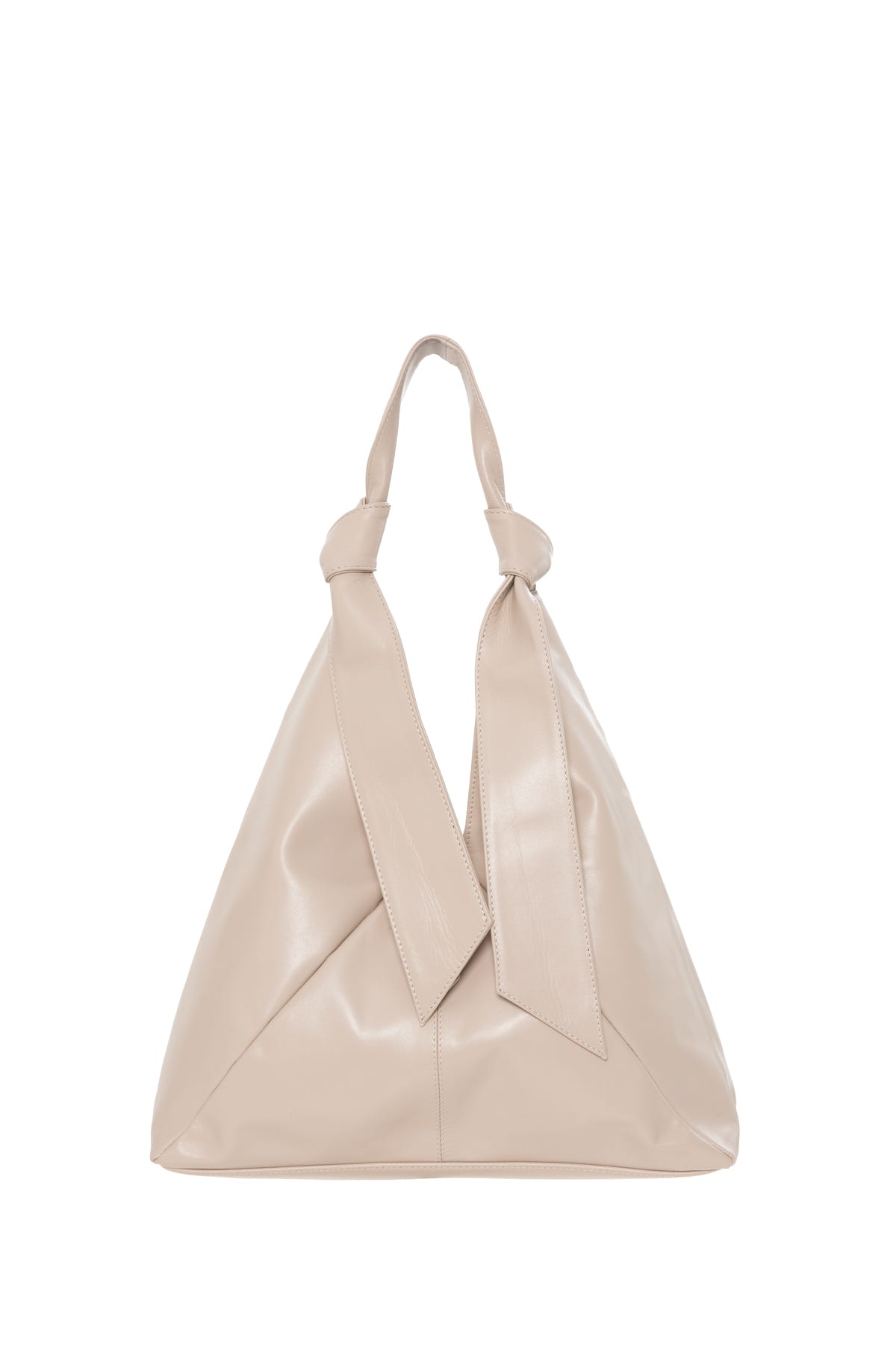 Bağlama Detaylı Deri Omuz Çantası