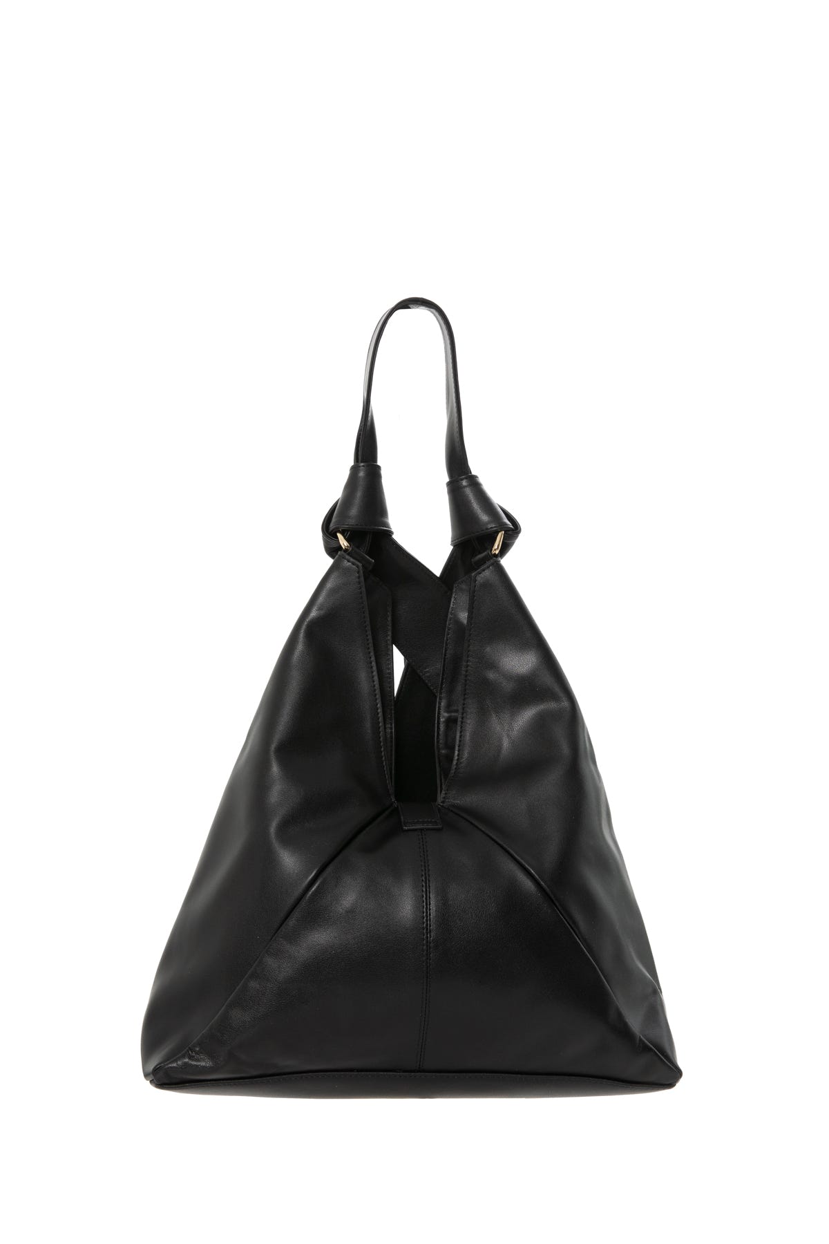 Bağlama Detaylı Deri Omuz Çantası