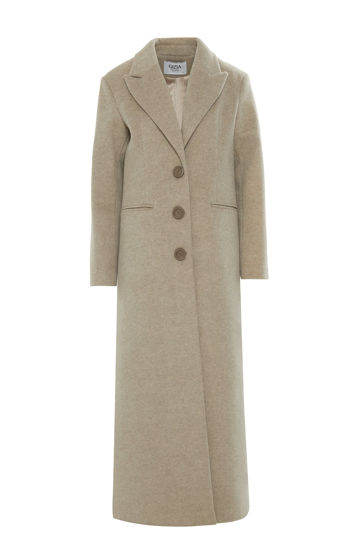 Uzun Rahat Kesim Bilek Boy Kaşe Kaban