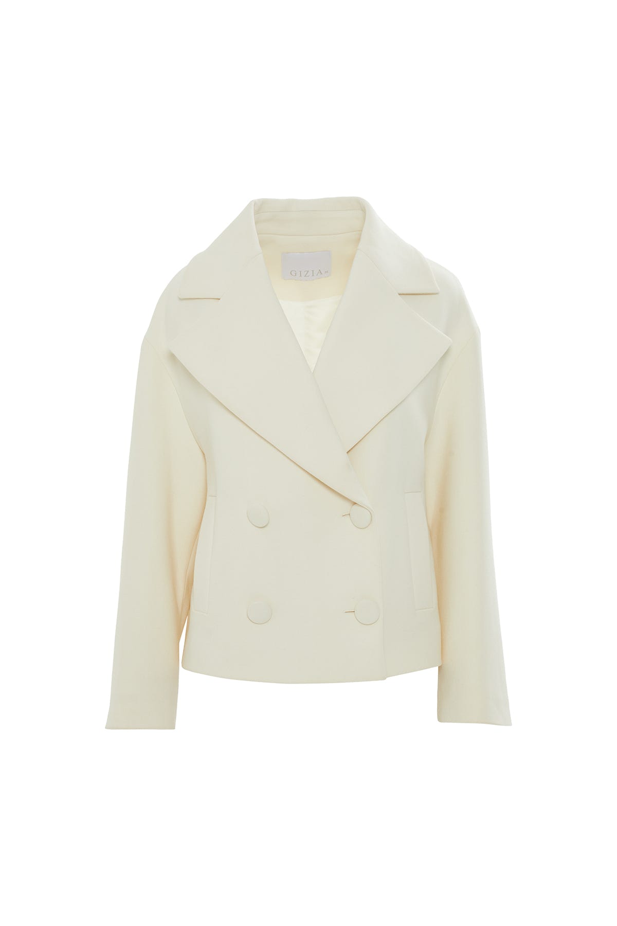 Etek Ucu Tokalı Kısa Kaşe Kaban