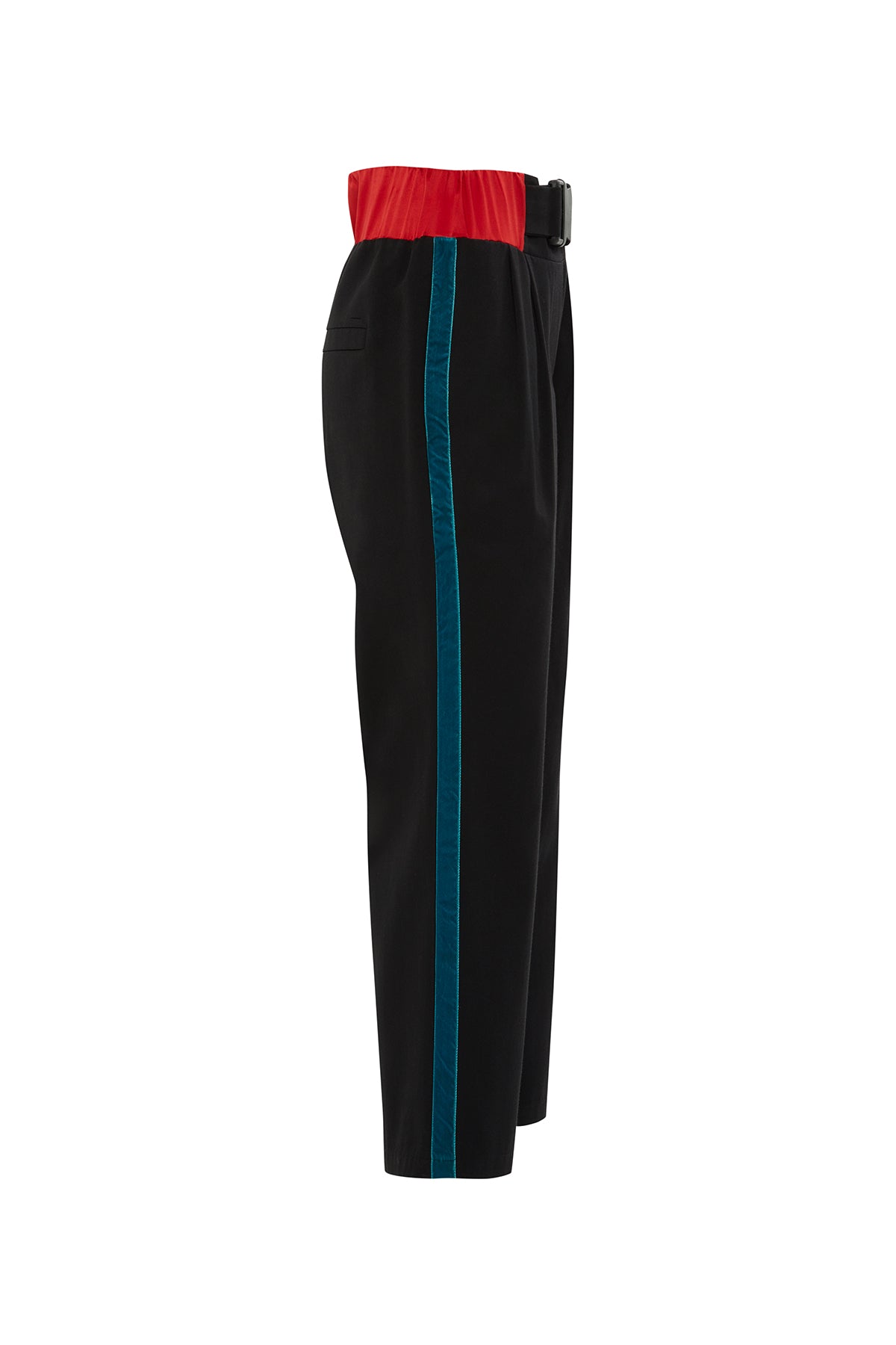 Kadife Şerit Detaylı Pantolon
