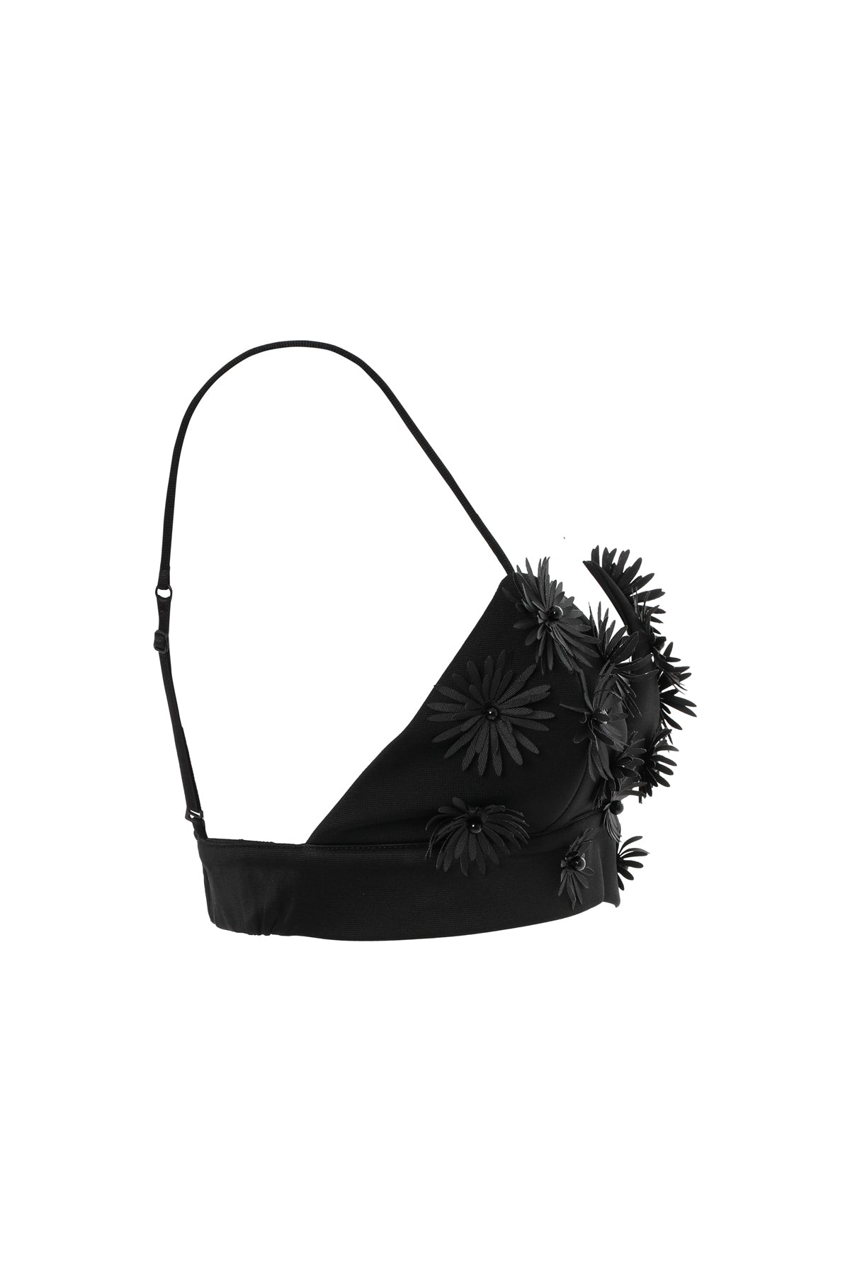 Lazer Kesim Askılı Çiçekli Büstiyer