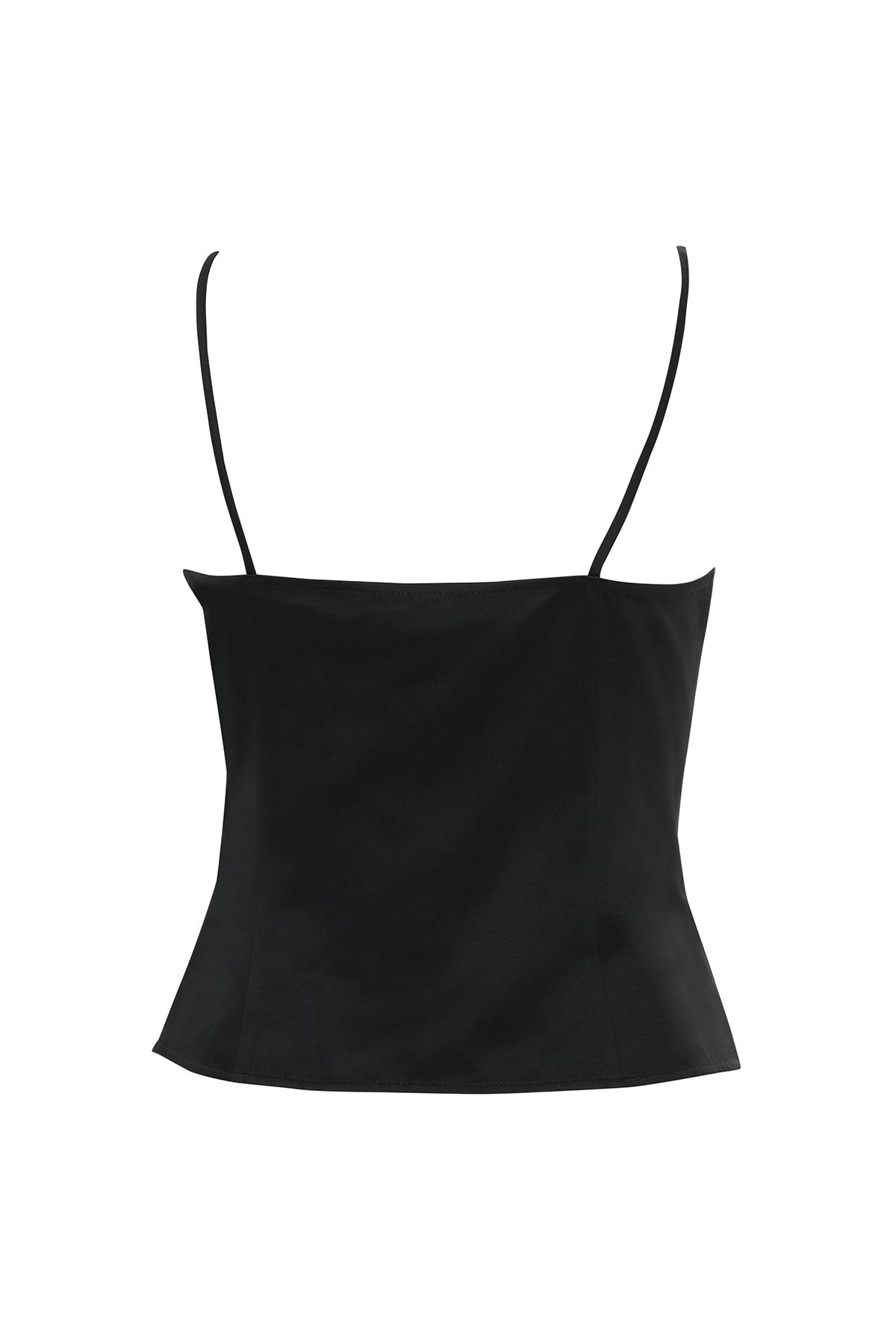 Önden Düğmeli İp Askılı Bluz