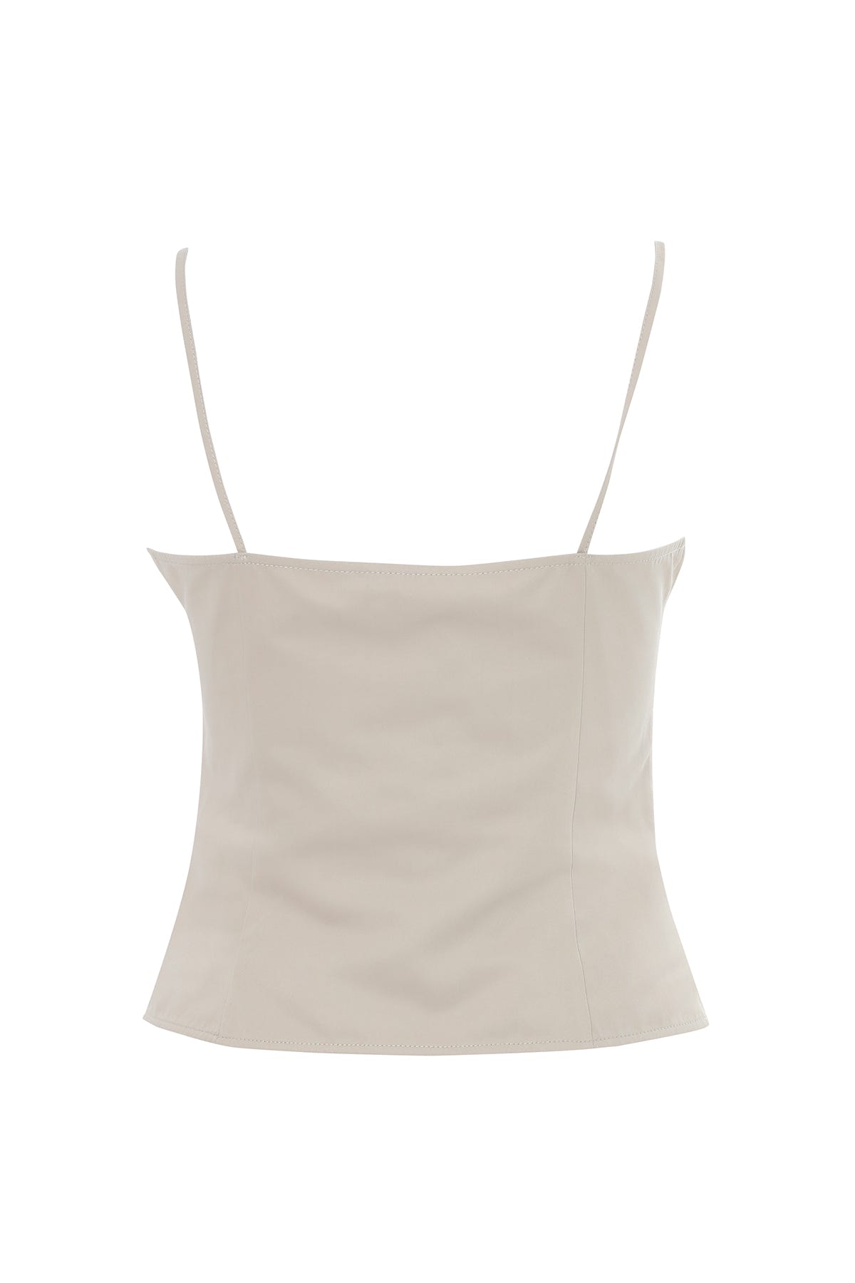 Önden Düğmeli İp Askılı Bluz