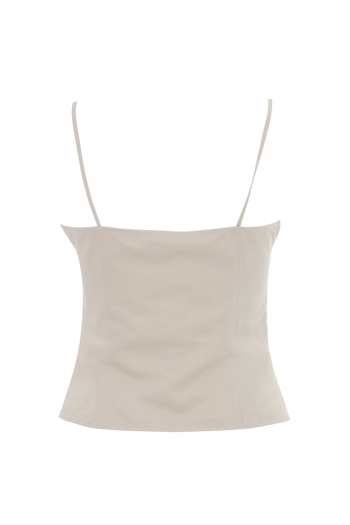 Önden Düğmeli İp Askılı Bluz