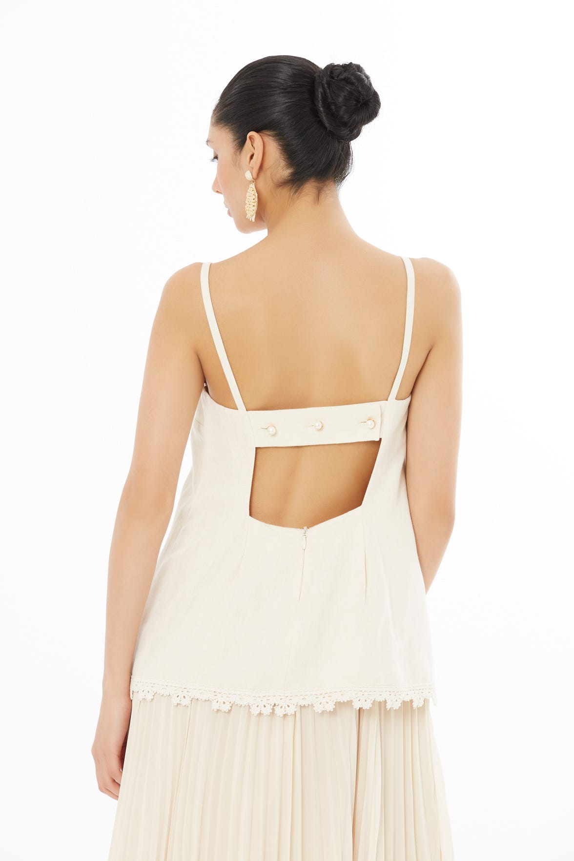 Sırtı Pencere Detaylı Uzun Kemik Elbise