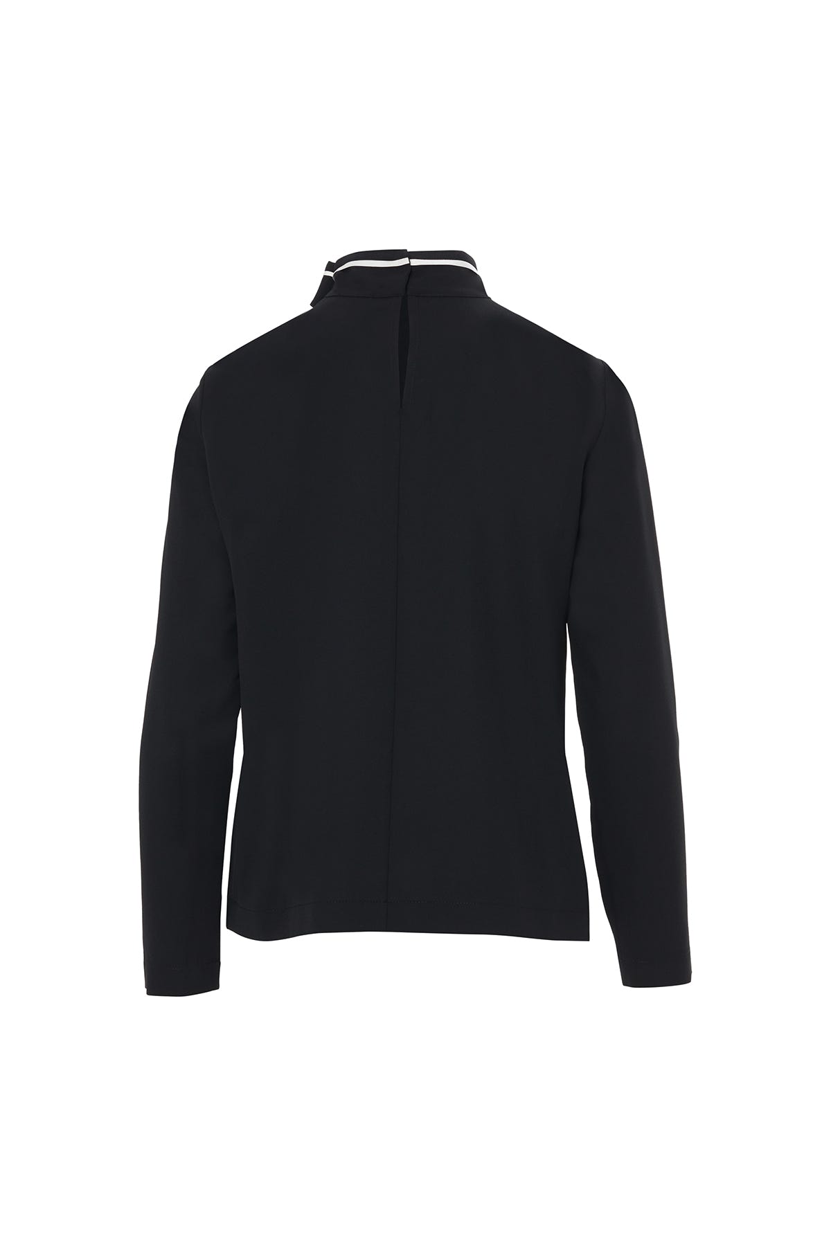 Dik Yakalı Kuşak Detaylı Arkadan Kapalı Gömlek