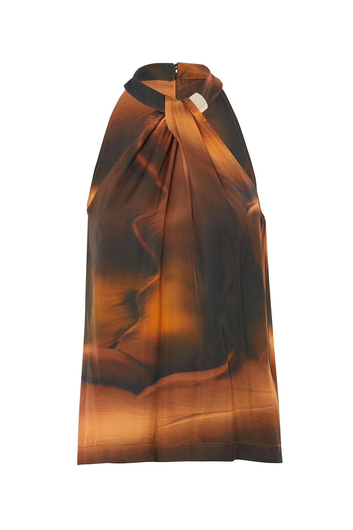 Önü Tokalı Düğmeli Kadın Bluz