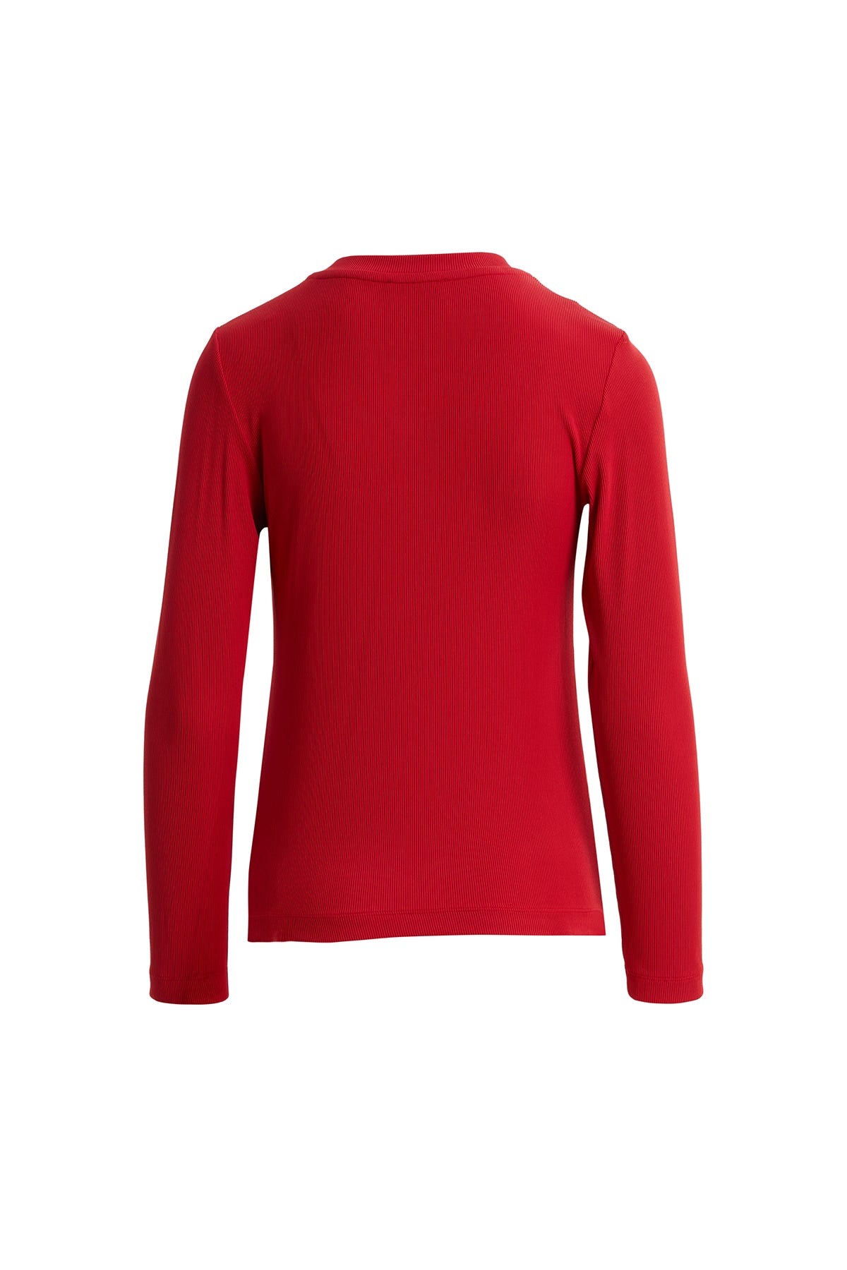 Yakası Straz Taşlı Uzun Kollu Kırmızı Bluz