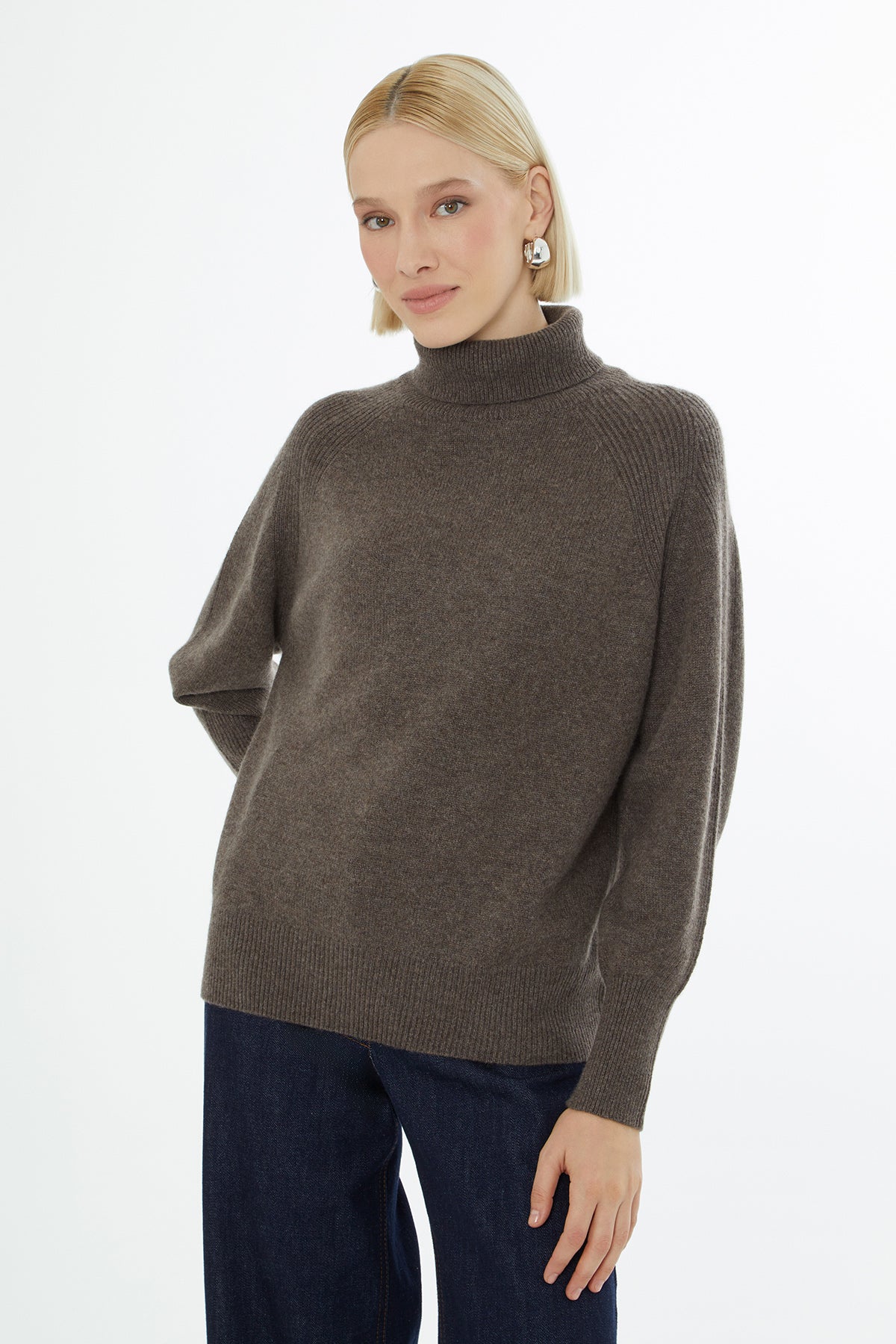 Boğazlı Uzun Kollu Kazak